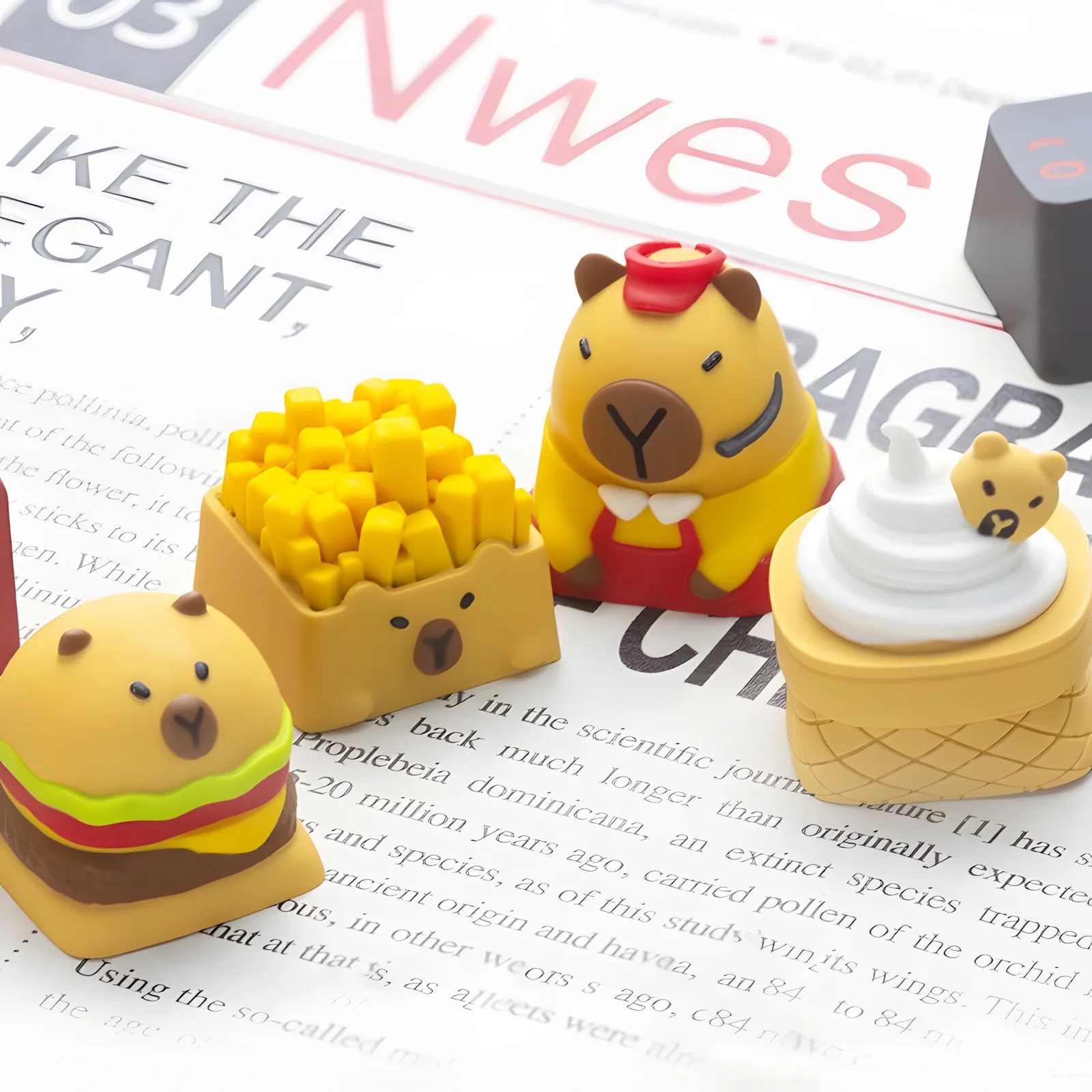 Capybara Artisan Keycap - Burger Shop - Image 5