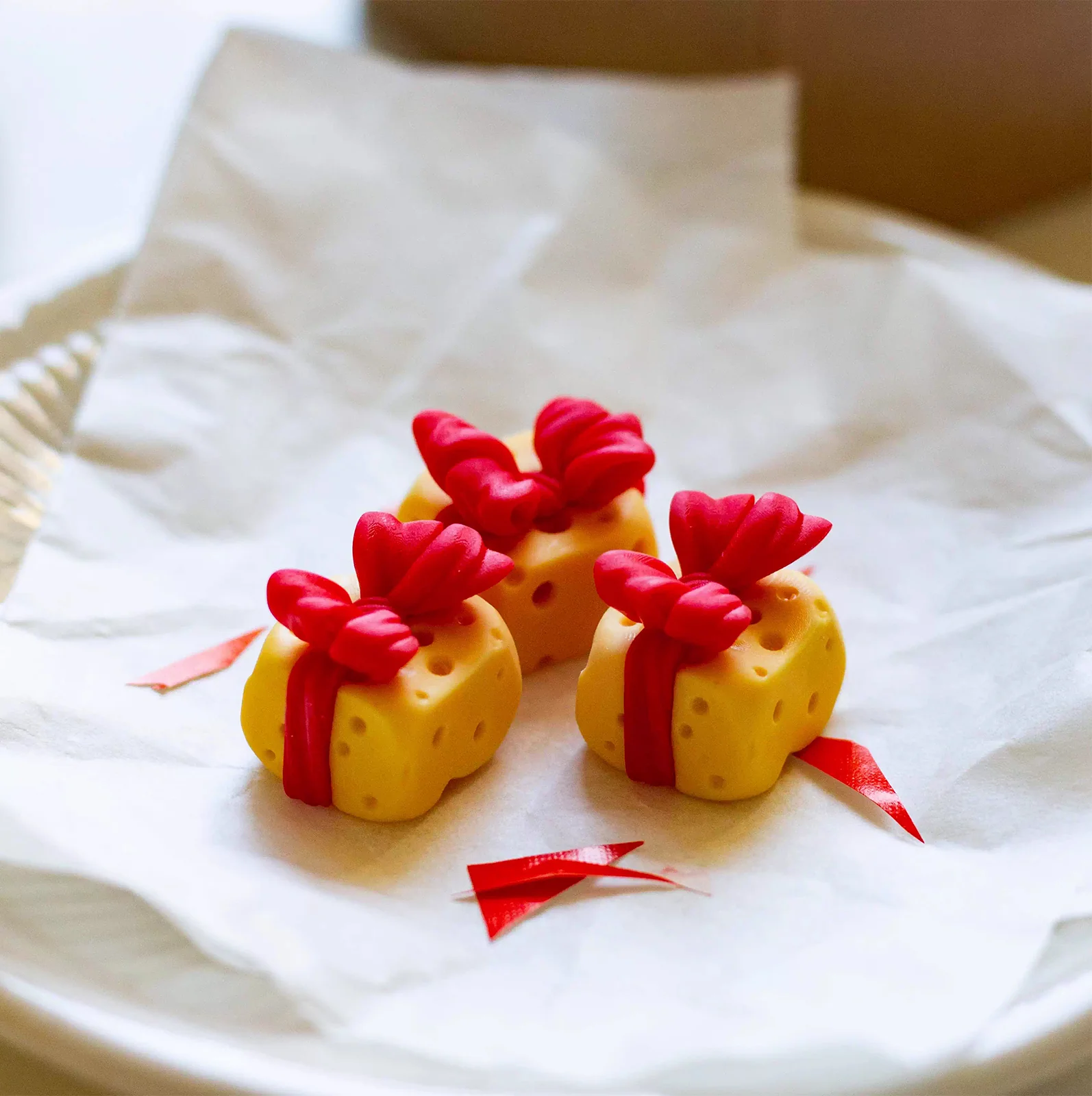 Cheese Yellow Artisan Keycap - Image 2