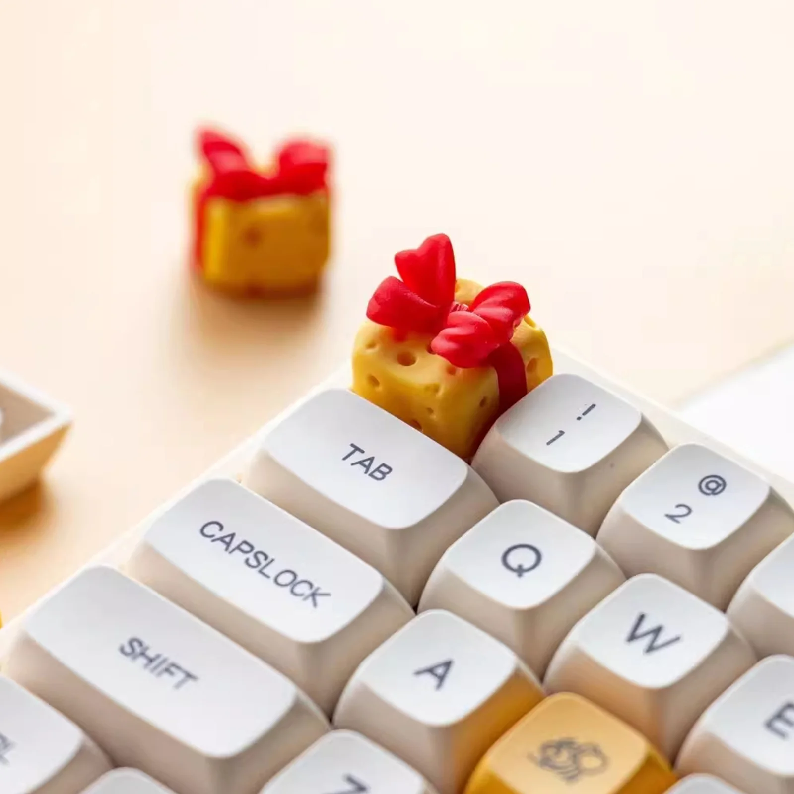 Cheese Yellow Artisan Keycap - Image 3