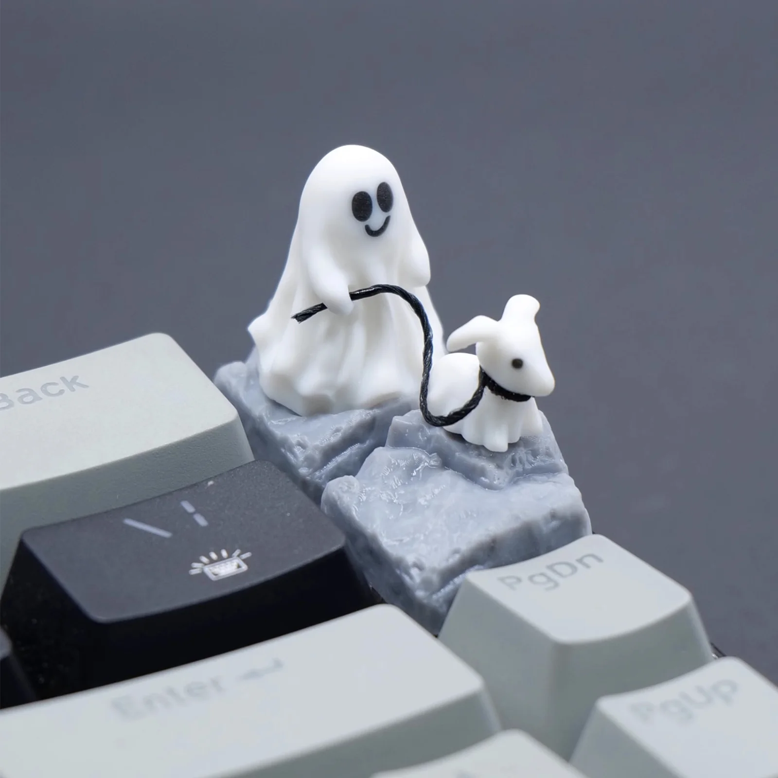 Ghost Puppy Artisan Keycap - 2PCS/SET - Image 2