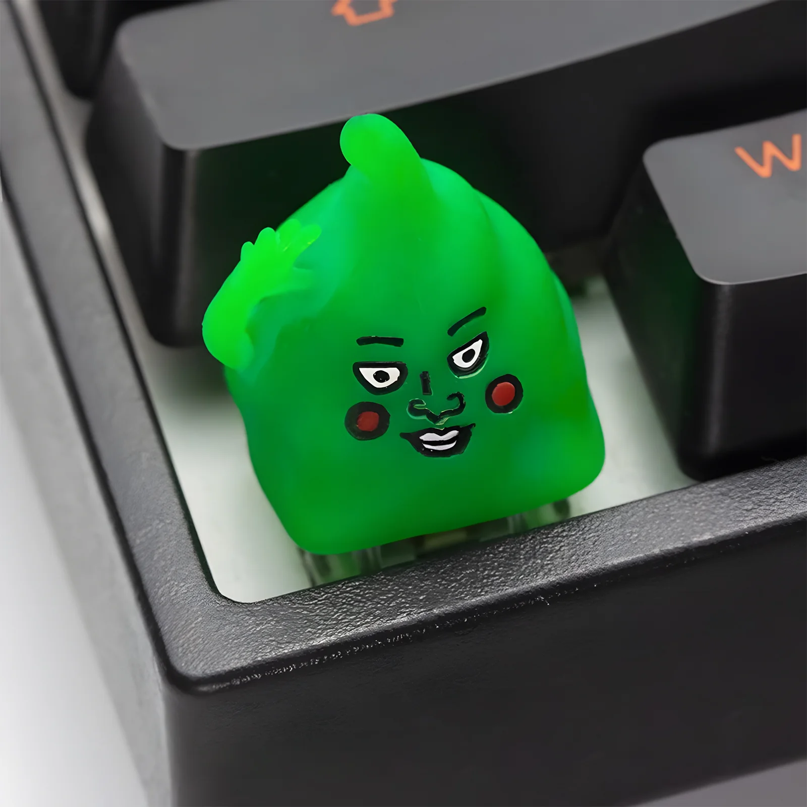 Green Face Artisan Keycap - Image 2