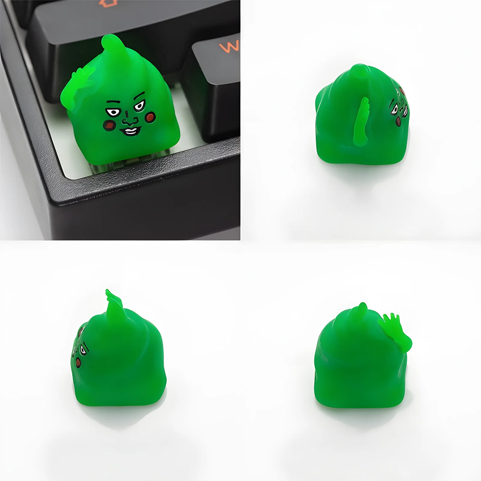 Green Face Artisan Keycap - Image 6