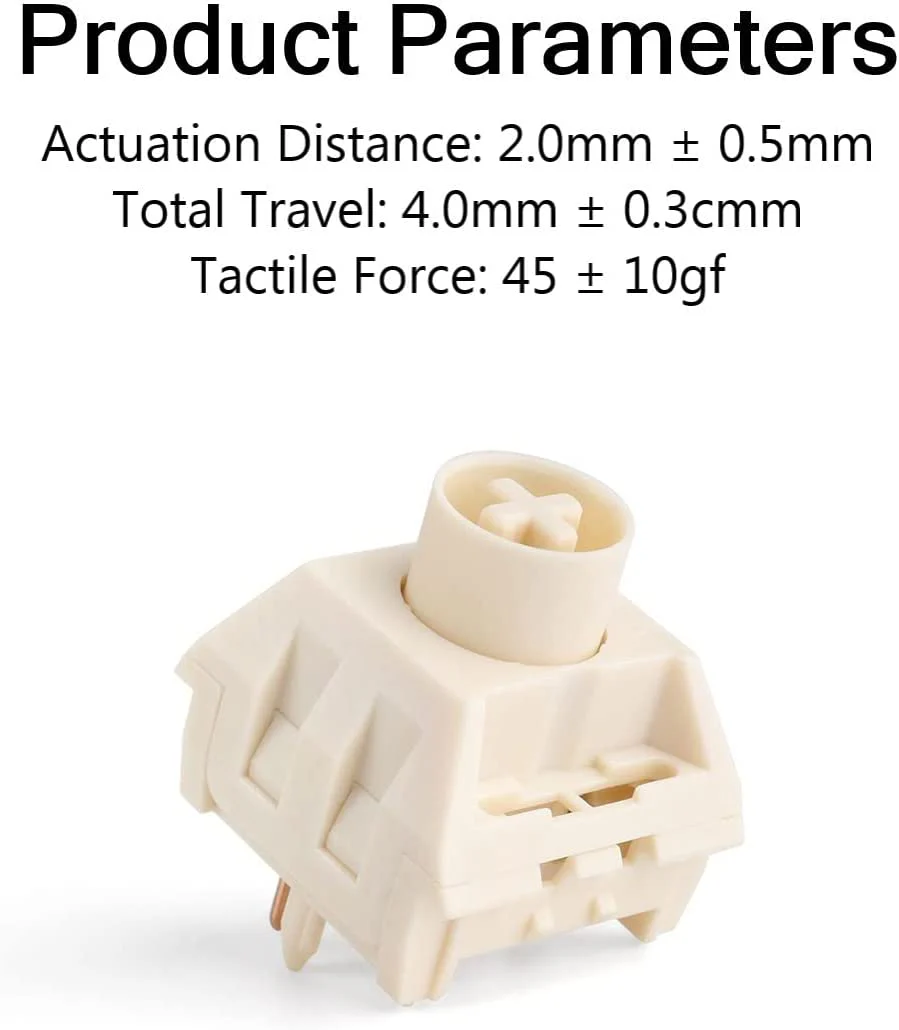 Kailh Box Cream Switch 5 pin Linear Shaft for Mechanical Gaming Keyboard (10-Pack) - Image 6