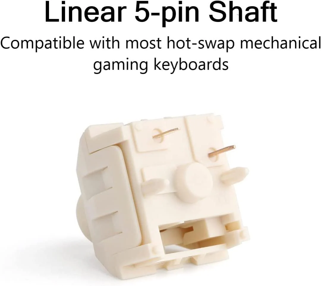 Kailh Box Cream Switch 5 pin Linear Shaft for Mechanical Gaming Keyboard (10-Pack) - Image 7