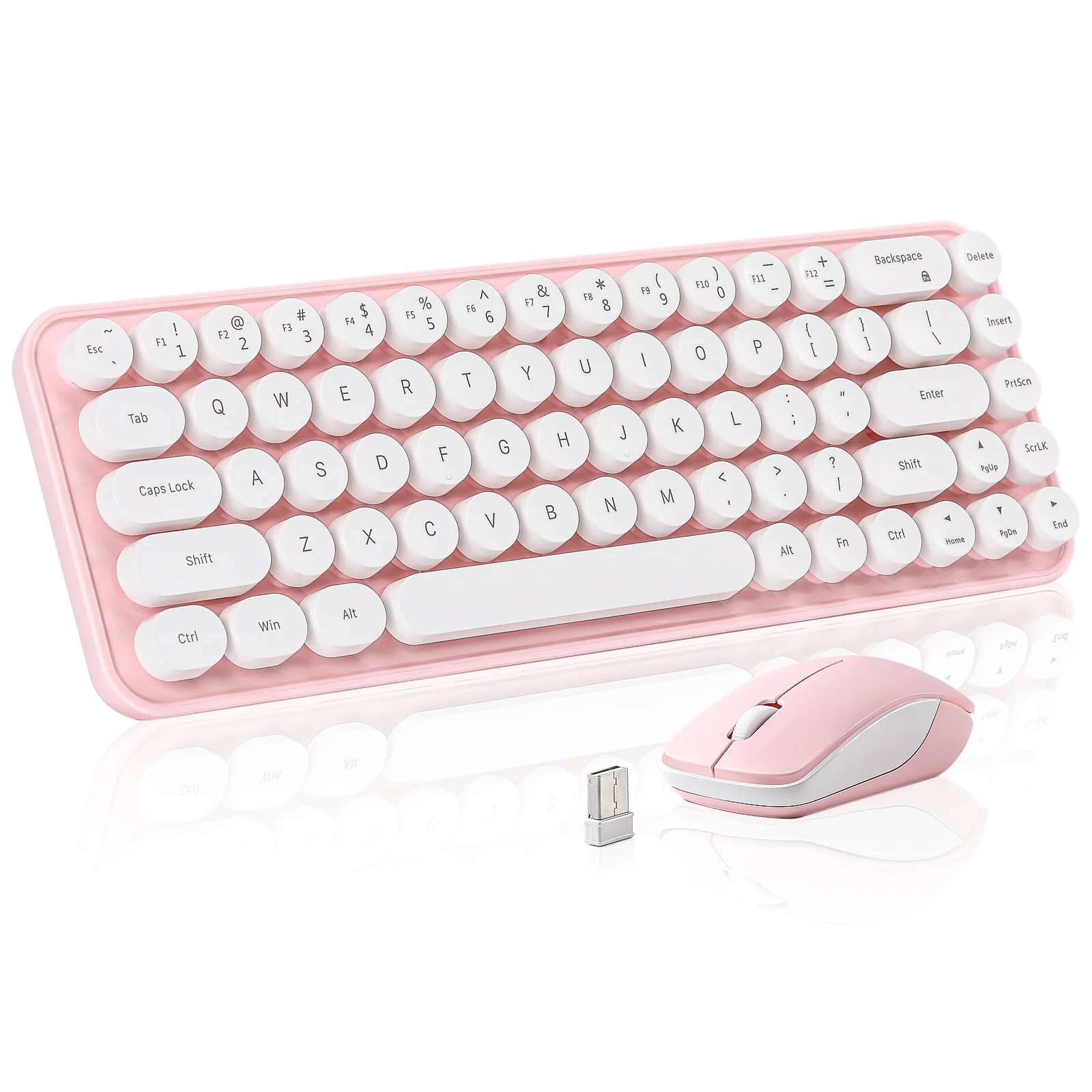 MIKIBY i68 Wireless Membrane Keyboard and Mouse Set - Image 12