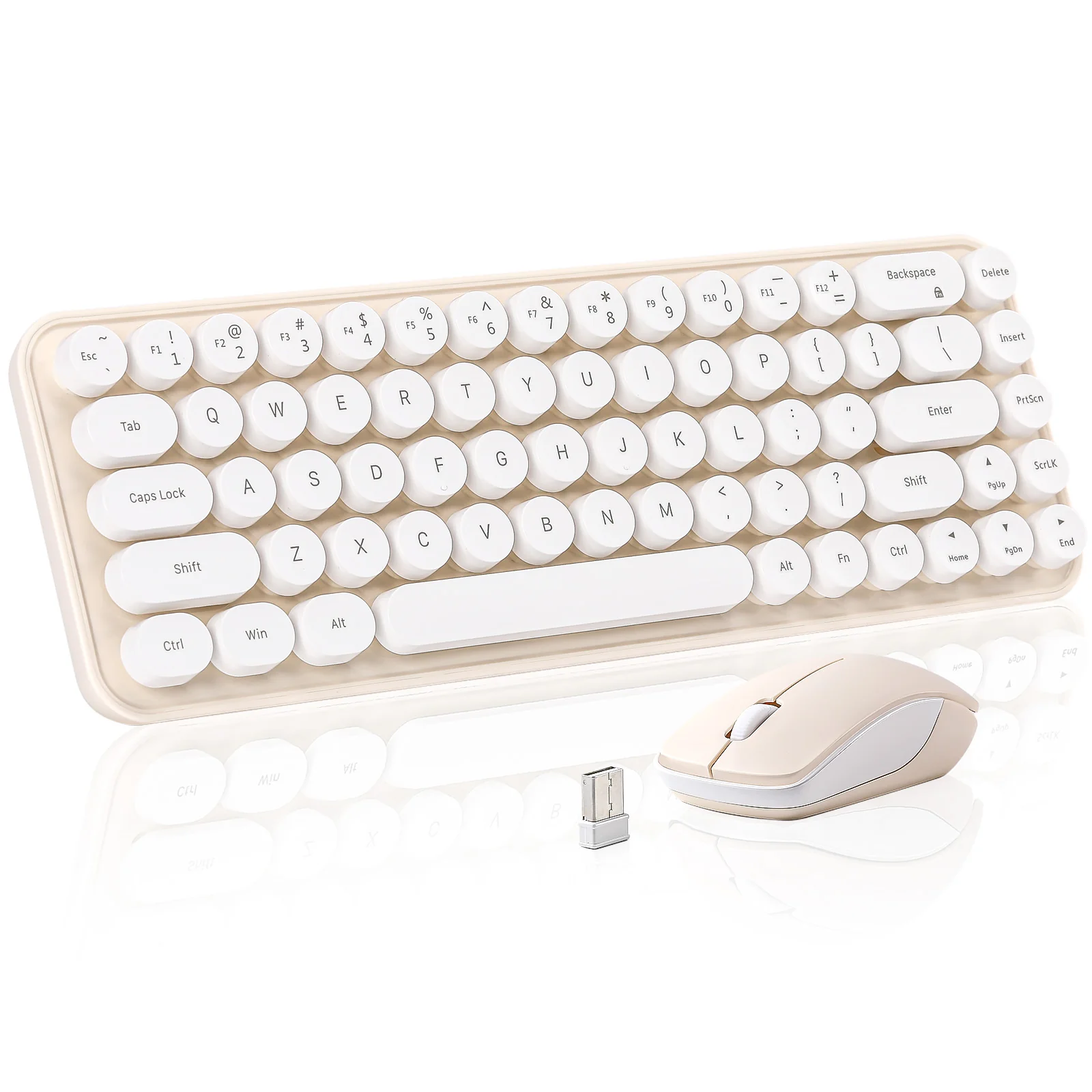 MIKIBY i68 Wireless Membrane Keyboard and Mouse Set - Image 13