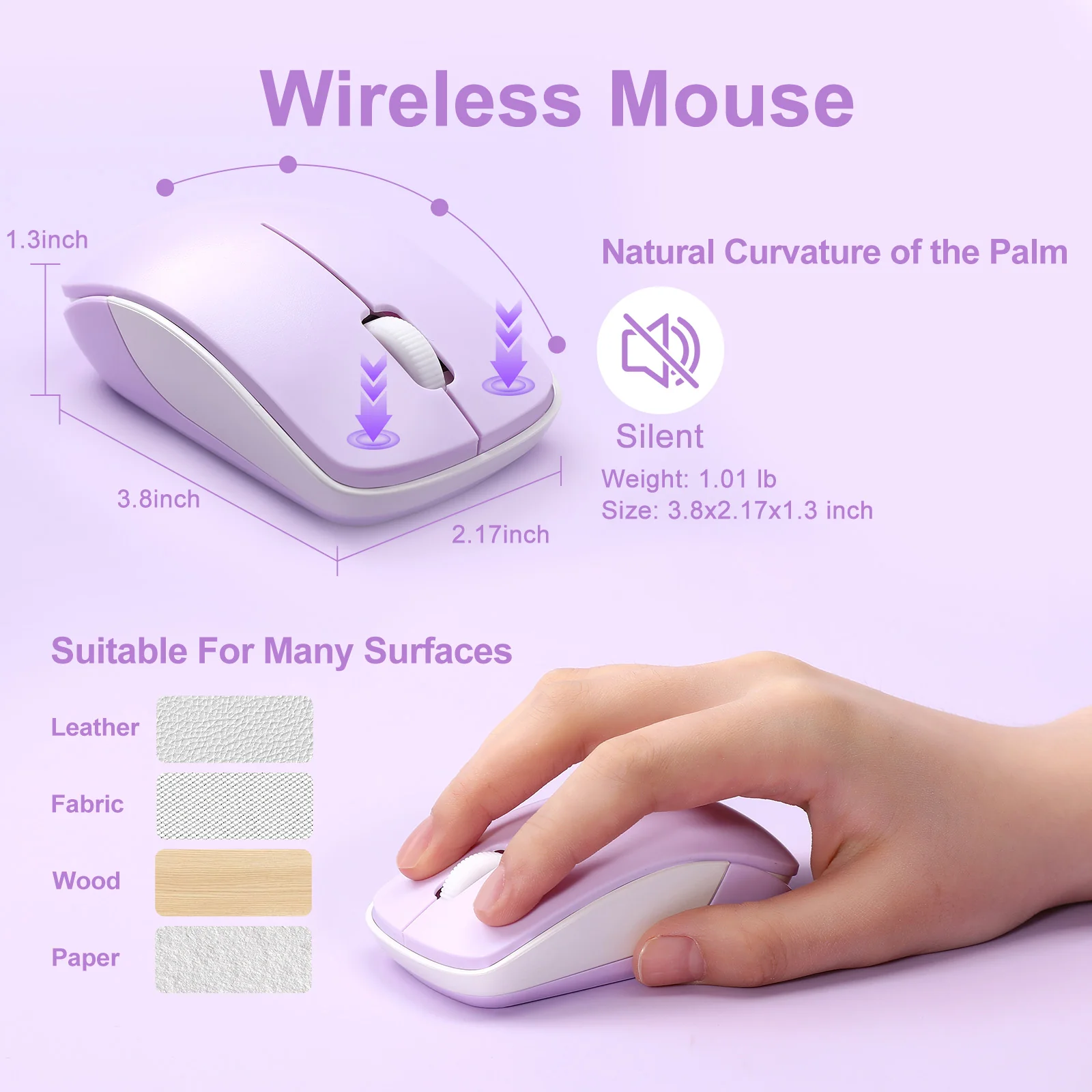 MIKIBY i68 Wireless Membrane Keyboard and Mouse Set - Image 6