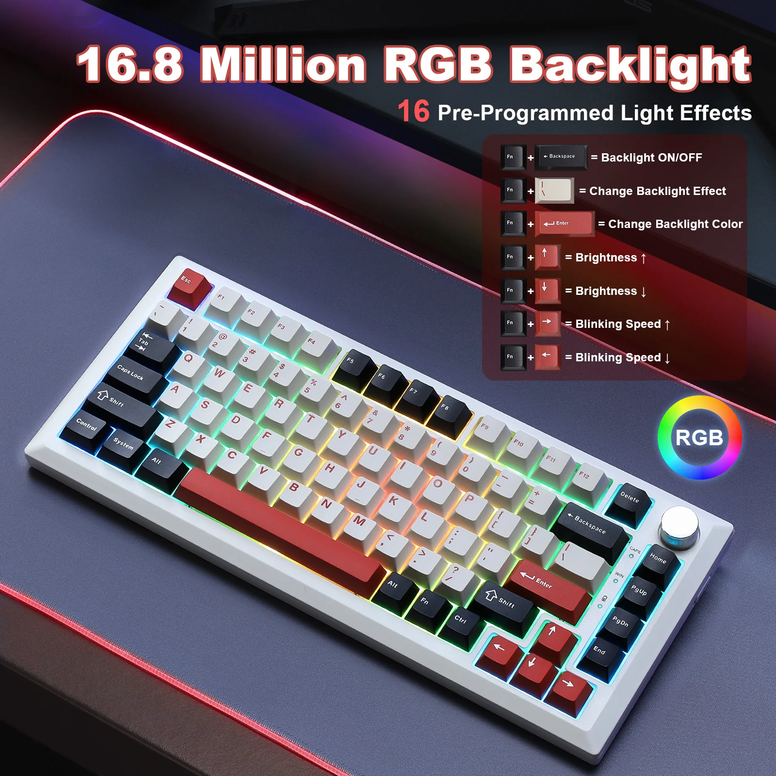 MIKIBY Y75 Wireless Mechanical Keyboard - Image 5