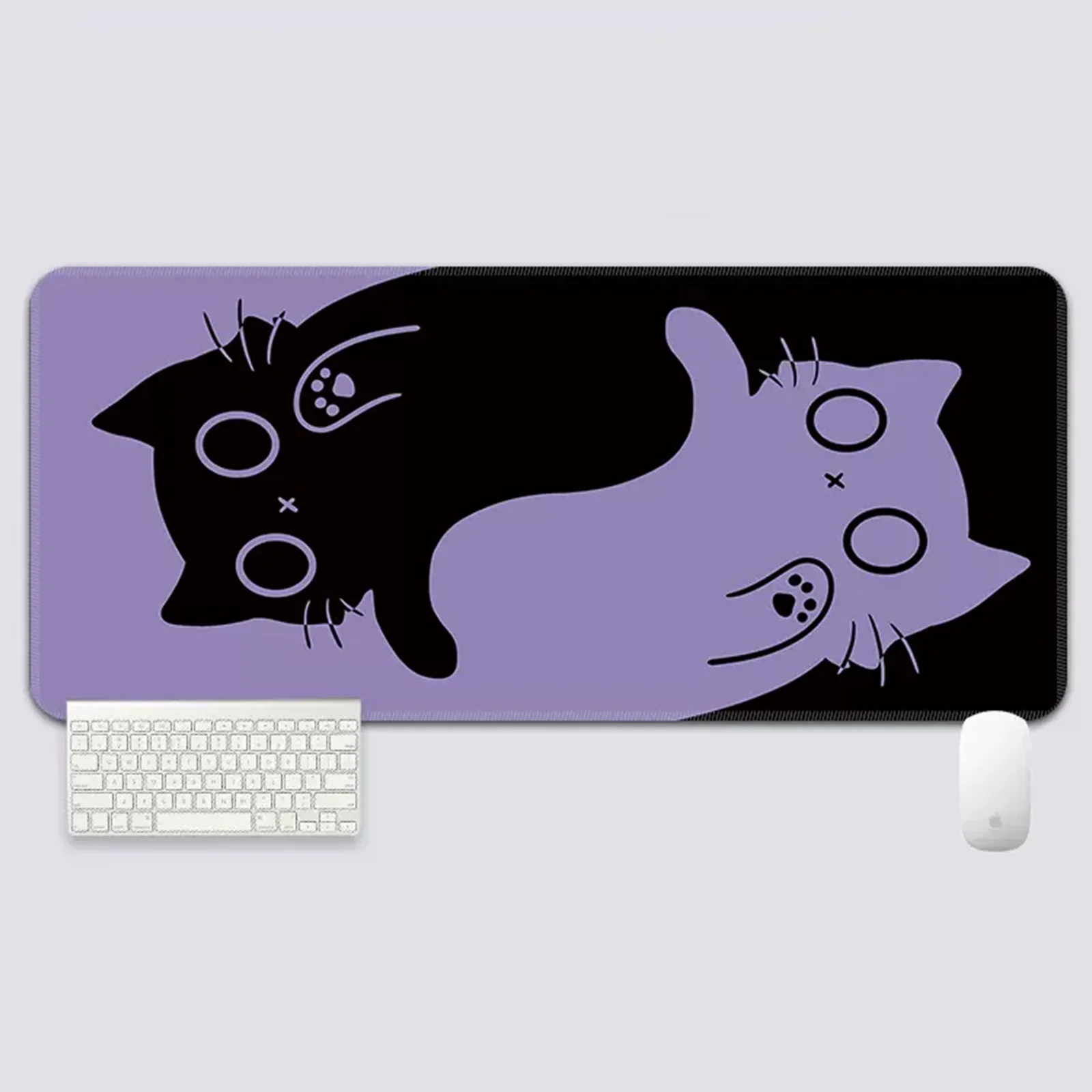 YUZNII Oversized Cartoon Kitten Mouse Mat Desk Pad - Image 11