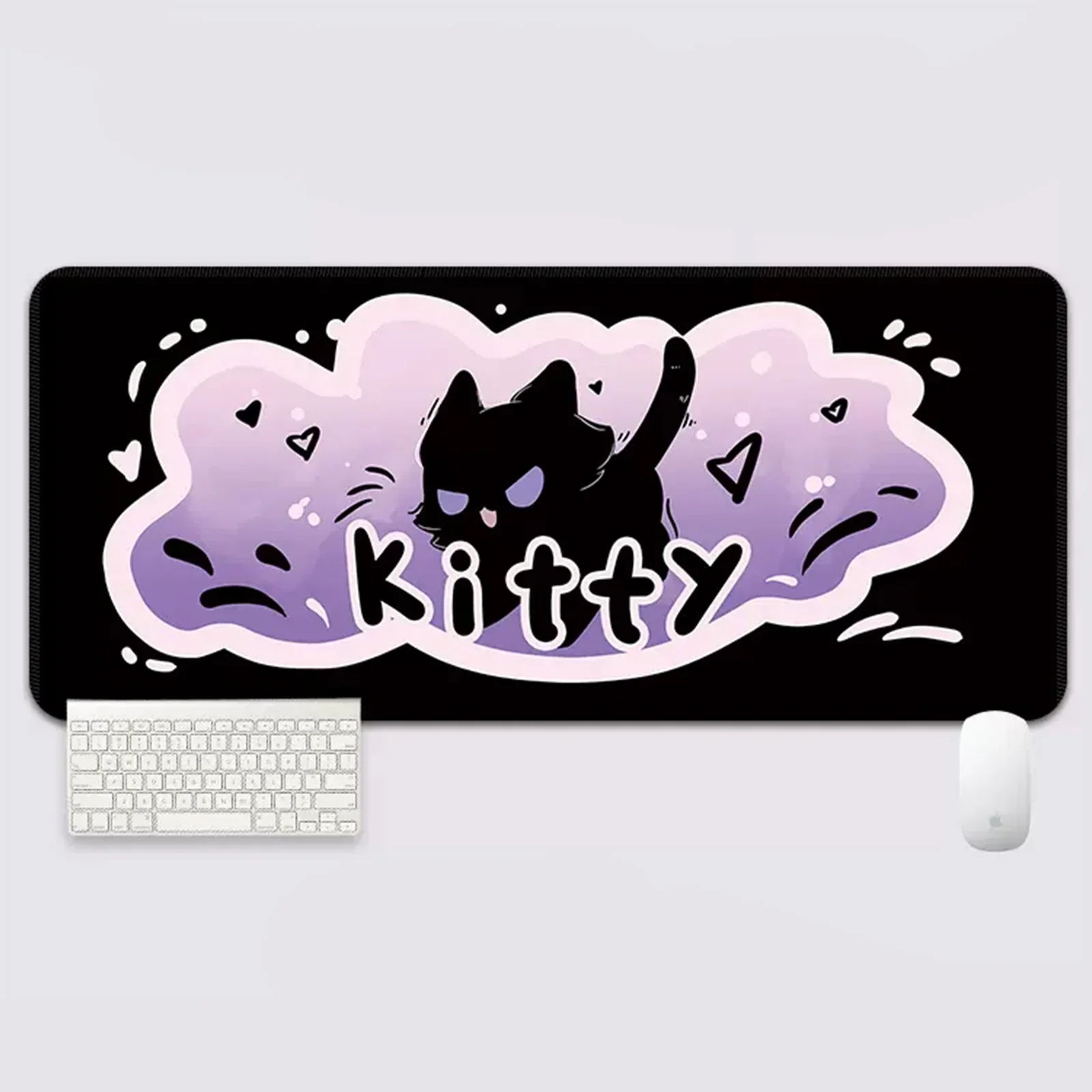 YUZNII Oversized Cartoon Kitten Mouse Mat Desk Pad - Image 12