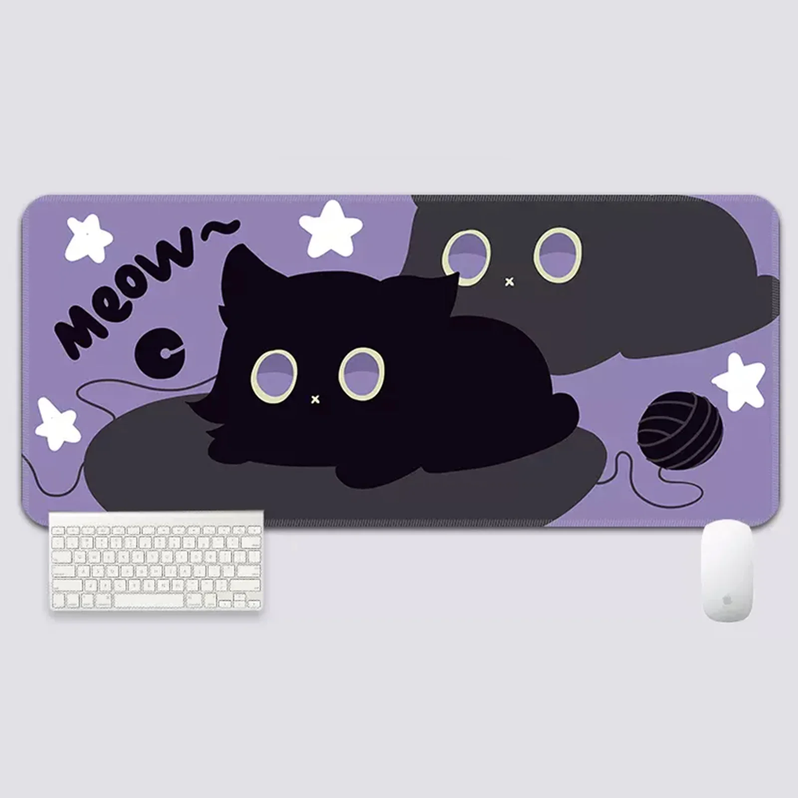 YUZNII Oversized Cartoon Kitten Mouse Mat Desk Pad - Image 14