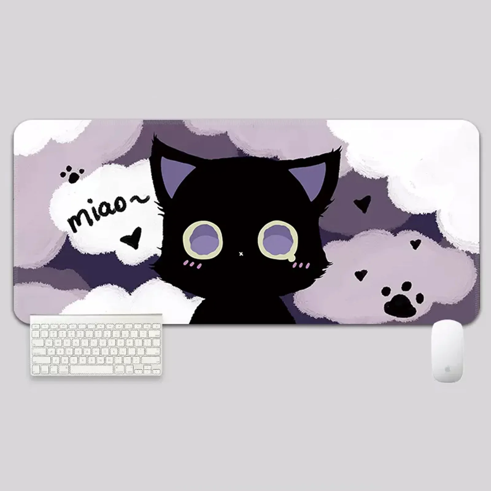 YUZNII Oversized Cartoon Kitten Mouse Mat Desk Pad - Image 16