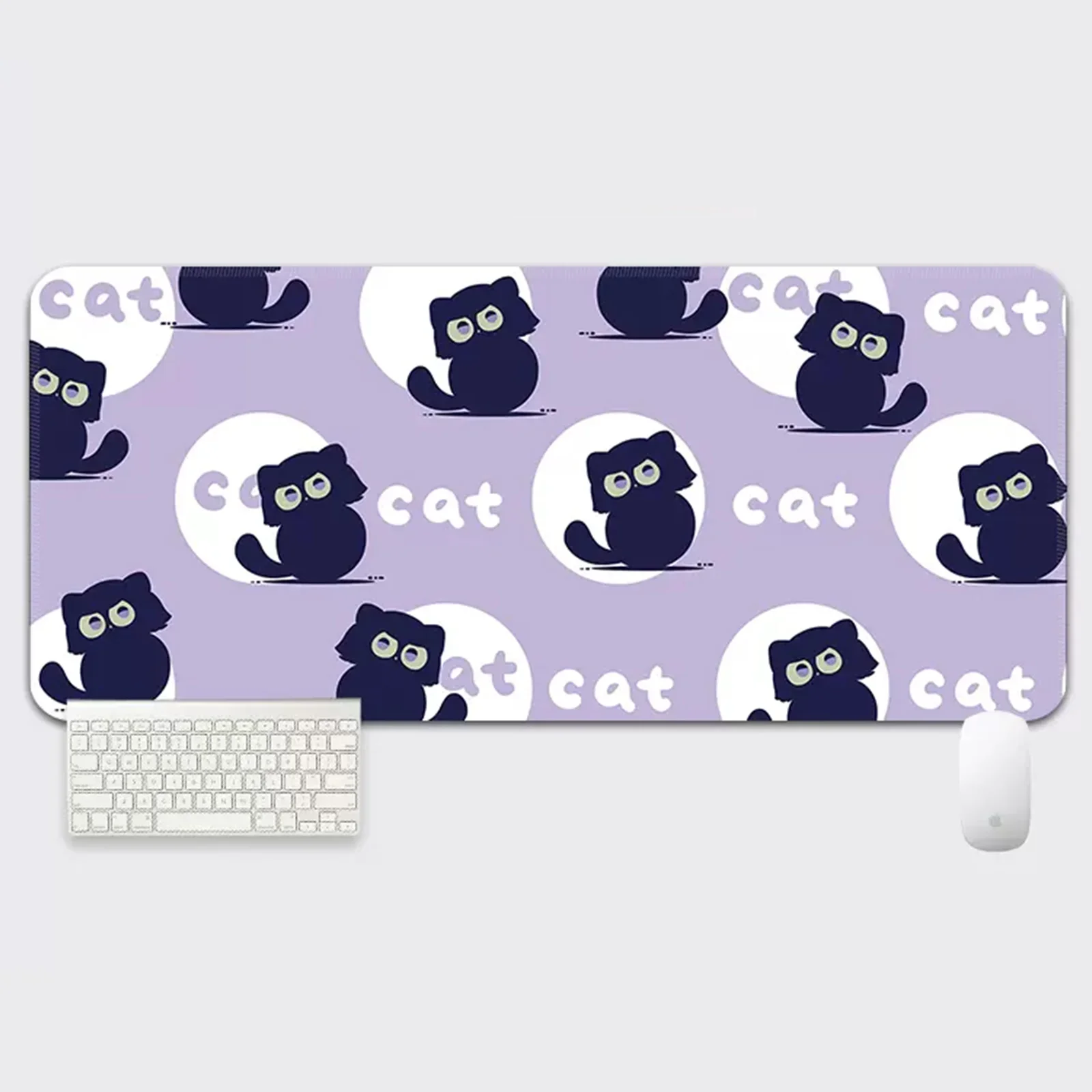 YUZNII Oversized Cartoon Kitten Mouse Mat Desk Pad - Image 6