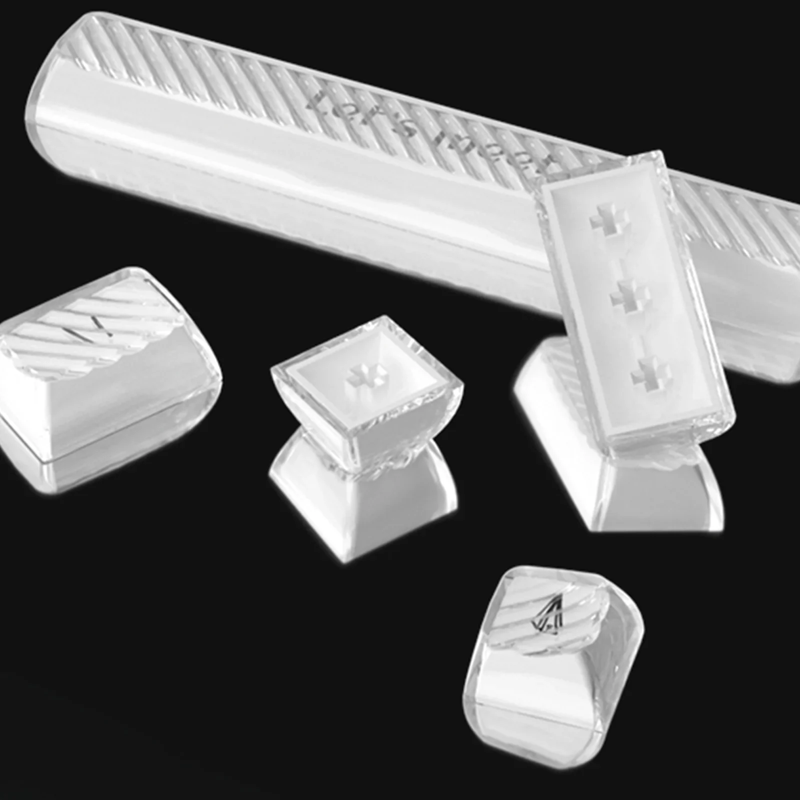 RX S75 Crystal White Tri-mode mechanical keyboard - Image 6