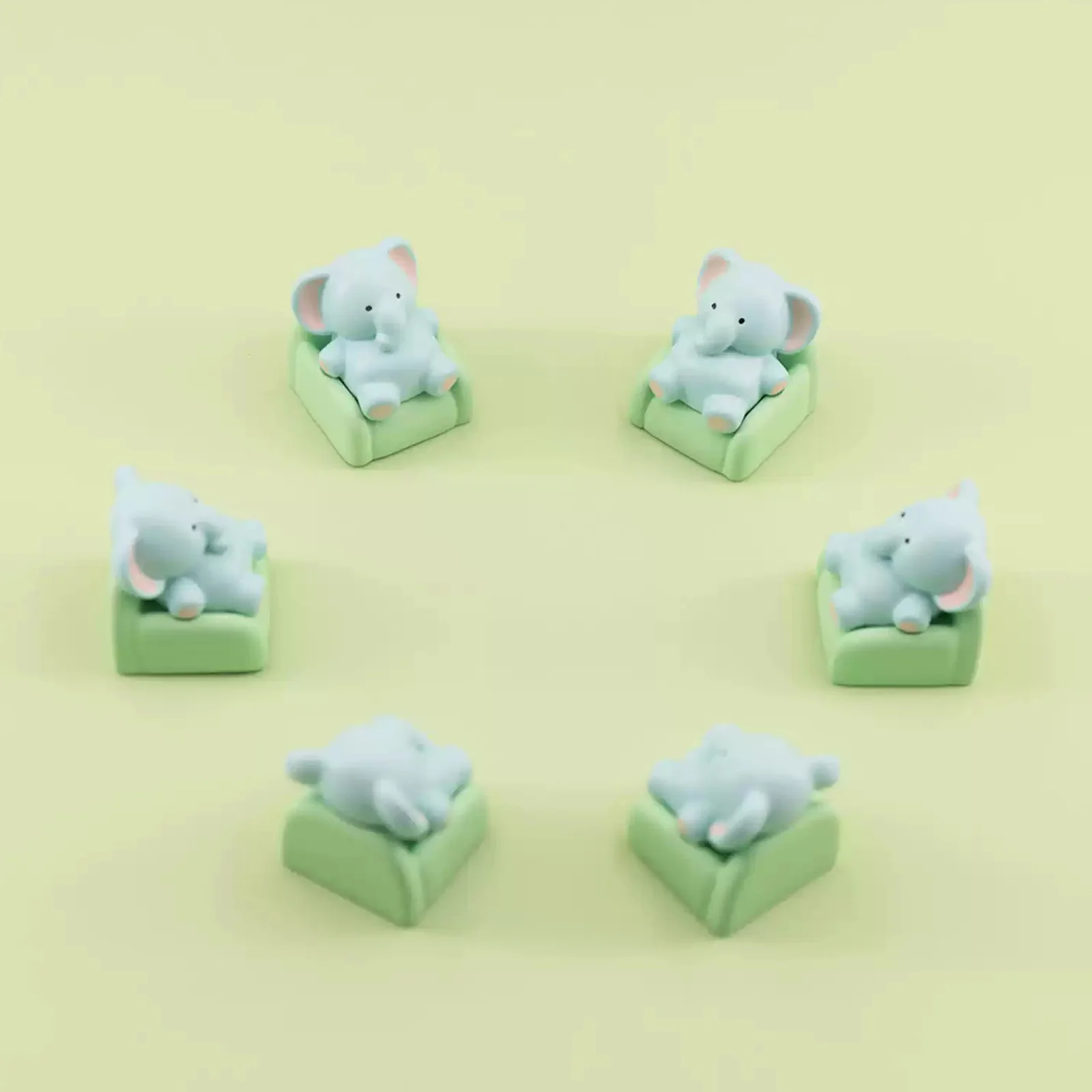 Sofa Artisan Keycap-Blue Elephant - Image 4