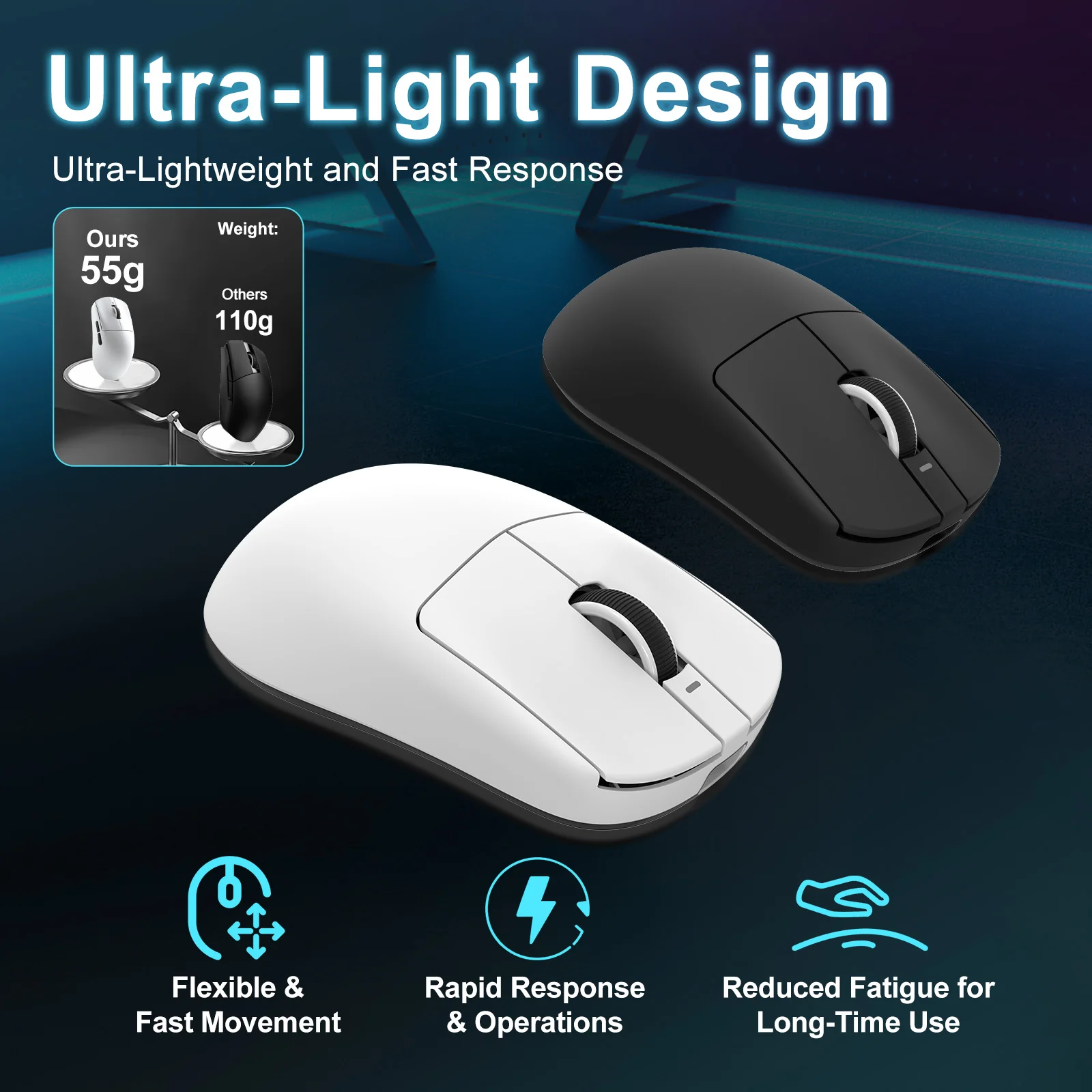 VXE R1 SE+ Tri-Mode Wireless Gaming Mouse - Image 6