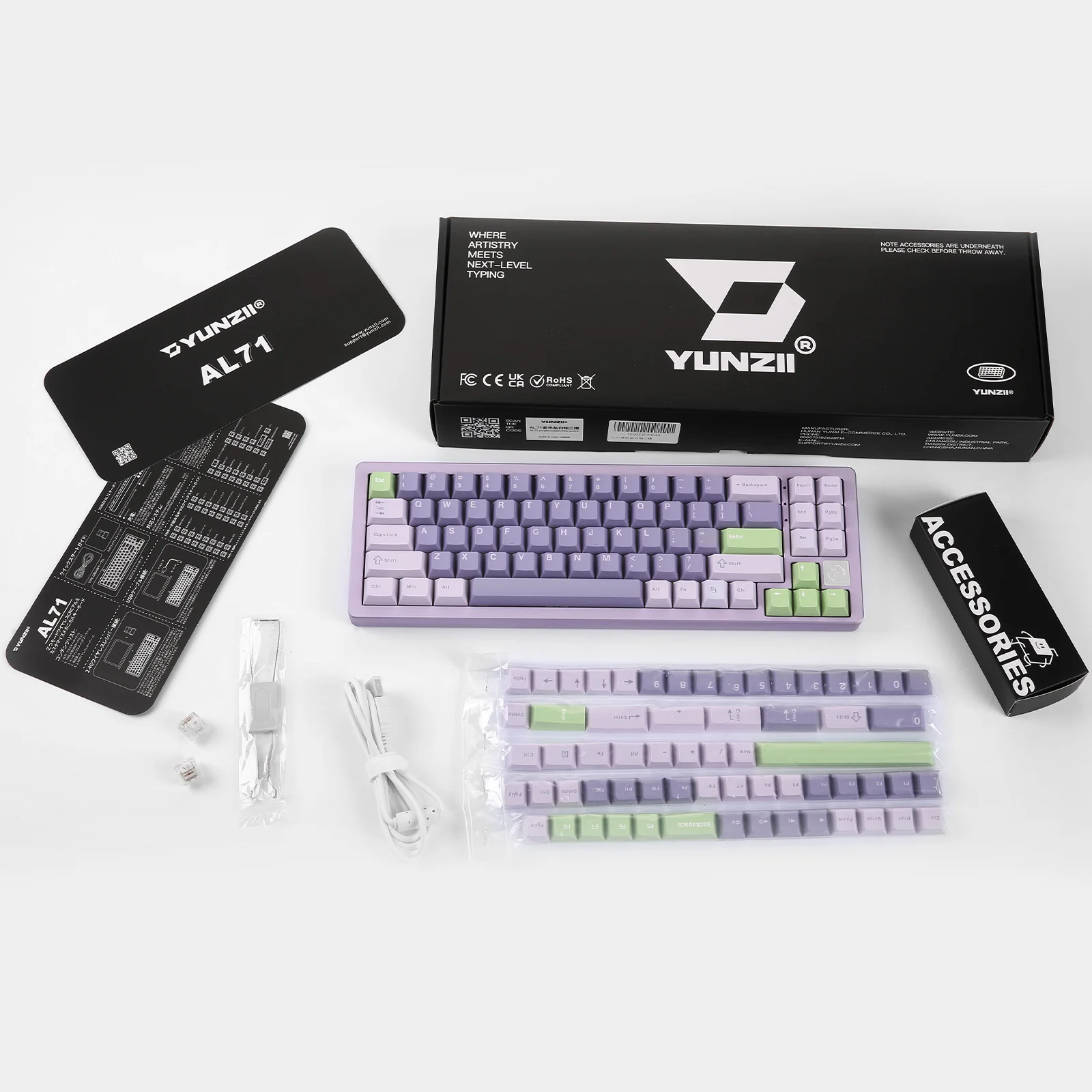 YUNZII AL71 Full Aluminum Mechanical Keyboard - Image 8