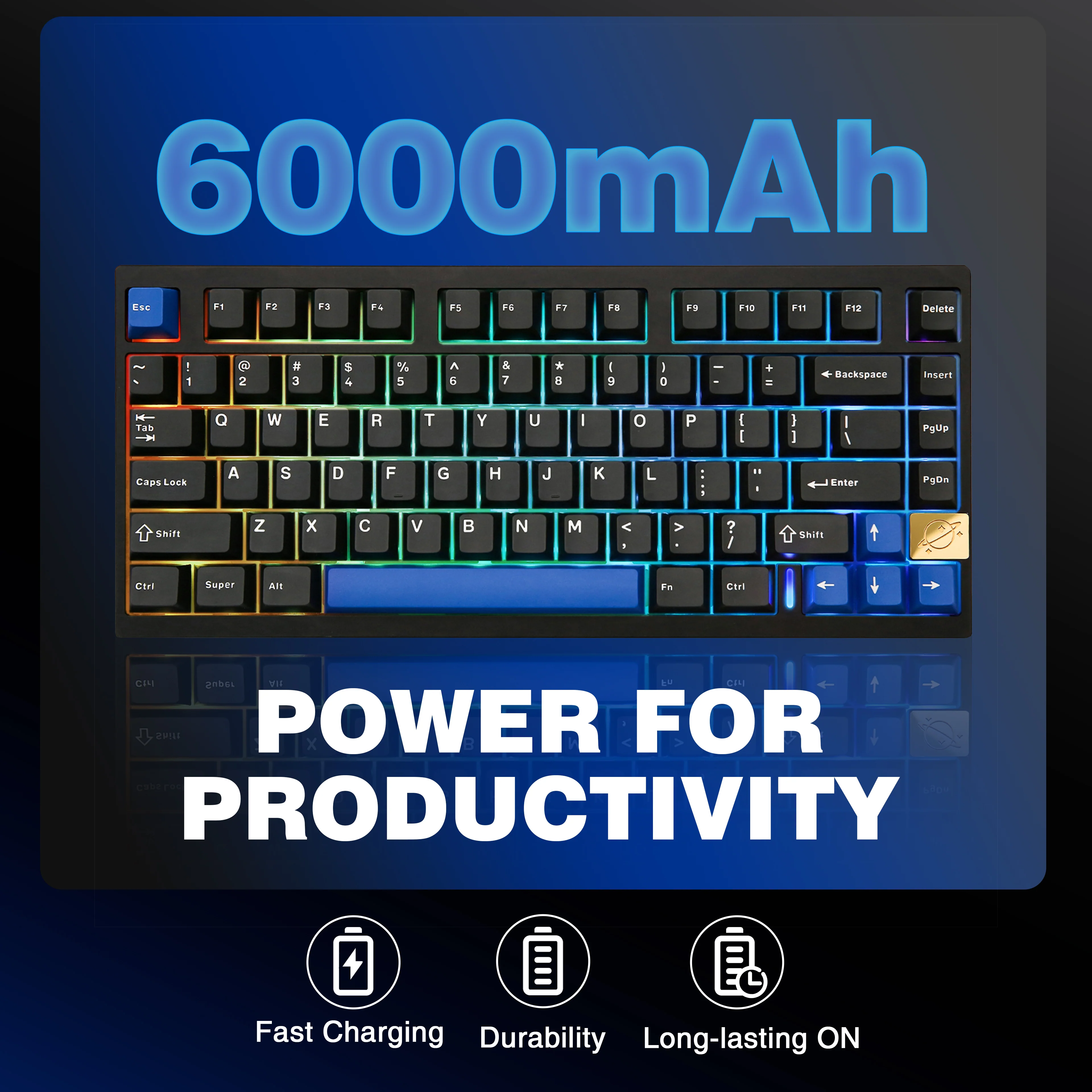 YUNZII AL75 CNC Aluminum Wireless Mechanical Keyboard - Image 6