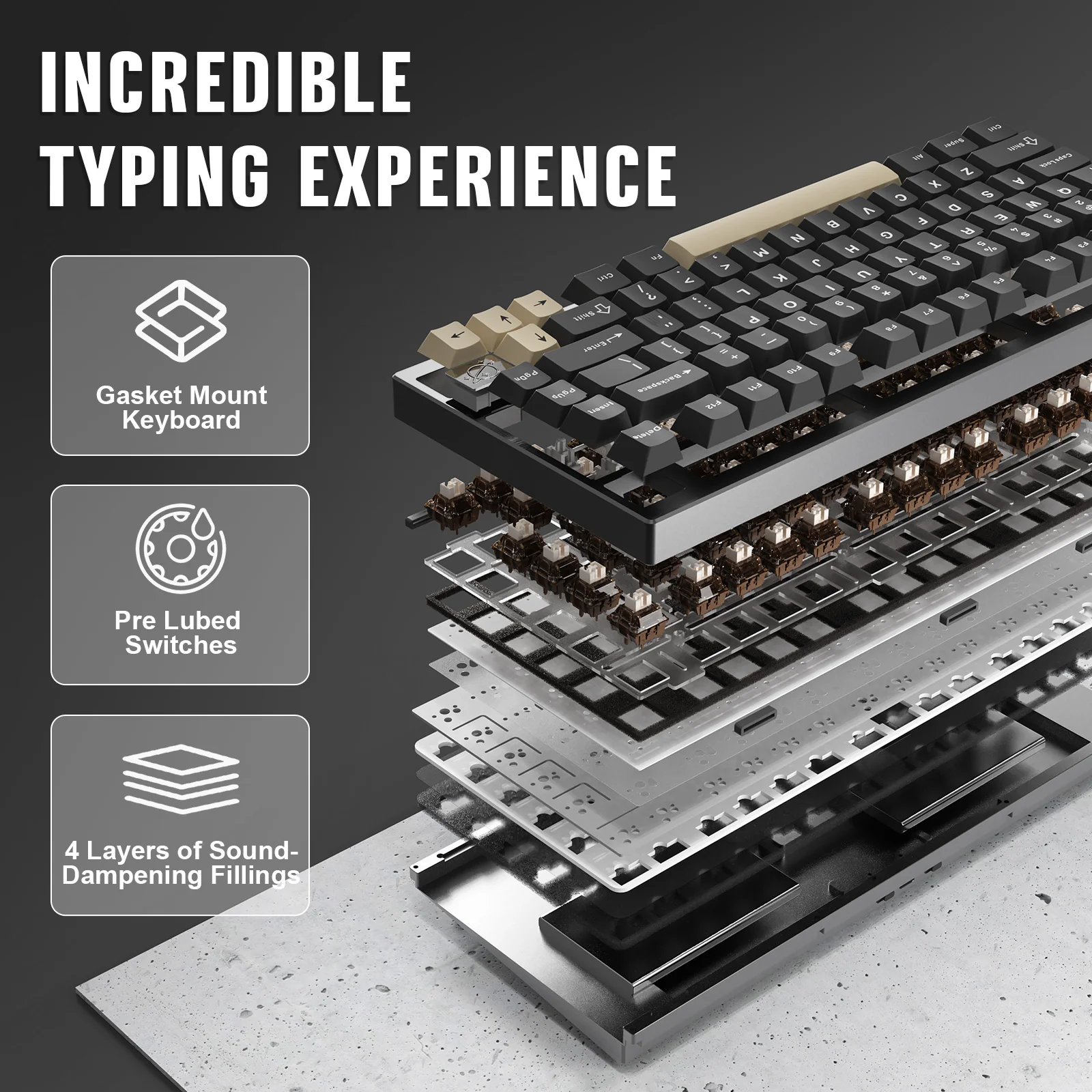 YUNZII AL75 PRO CNC Aluminum Wireless Mechanical Keyboard - Image 8