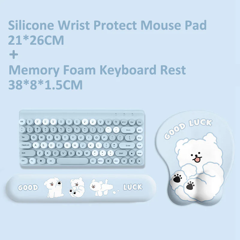 YUNZII Animal Mouse Pad & Keyboard Wrist Rest - Image 12