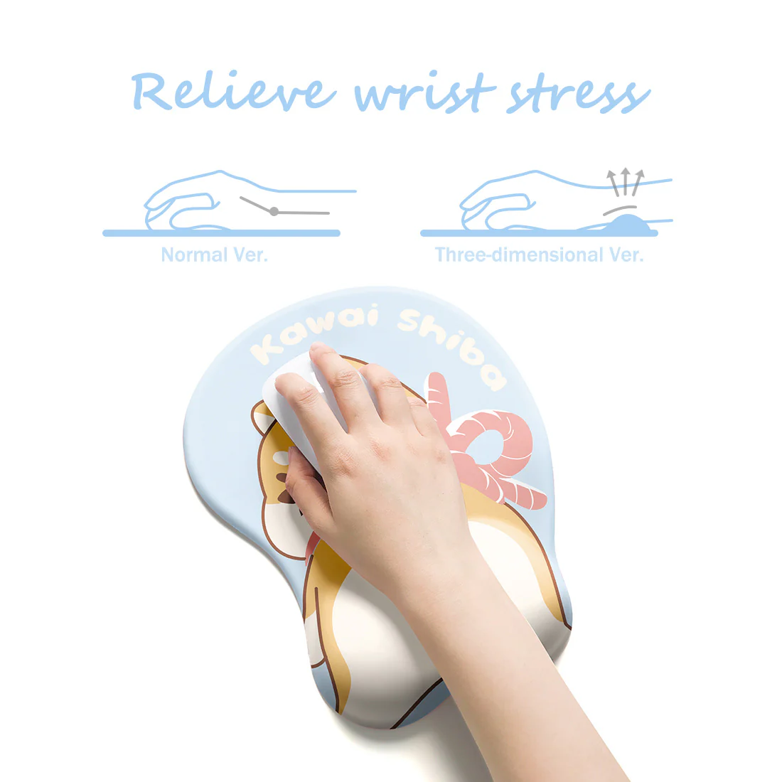 YUNZII Animal Mouse Pad & Keyboard Wrist Rest - Image 4