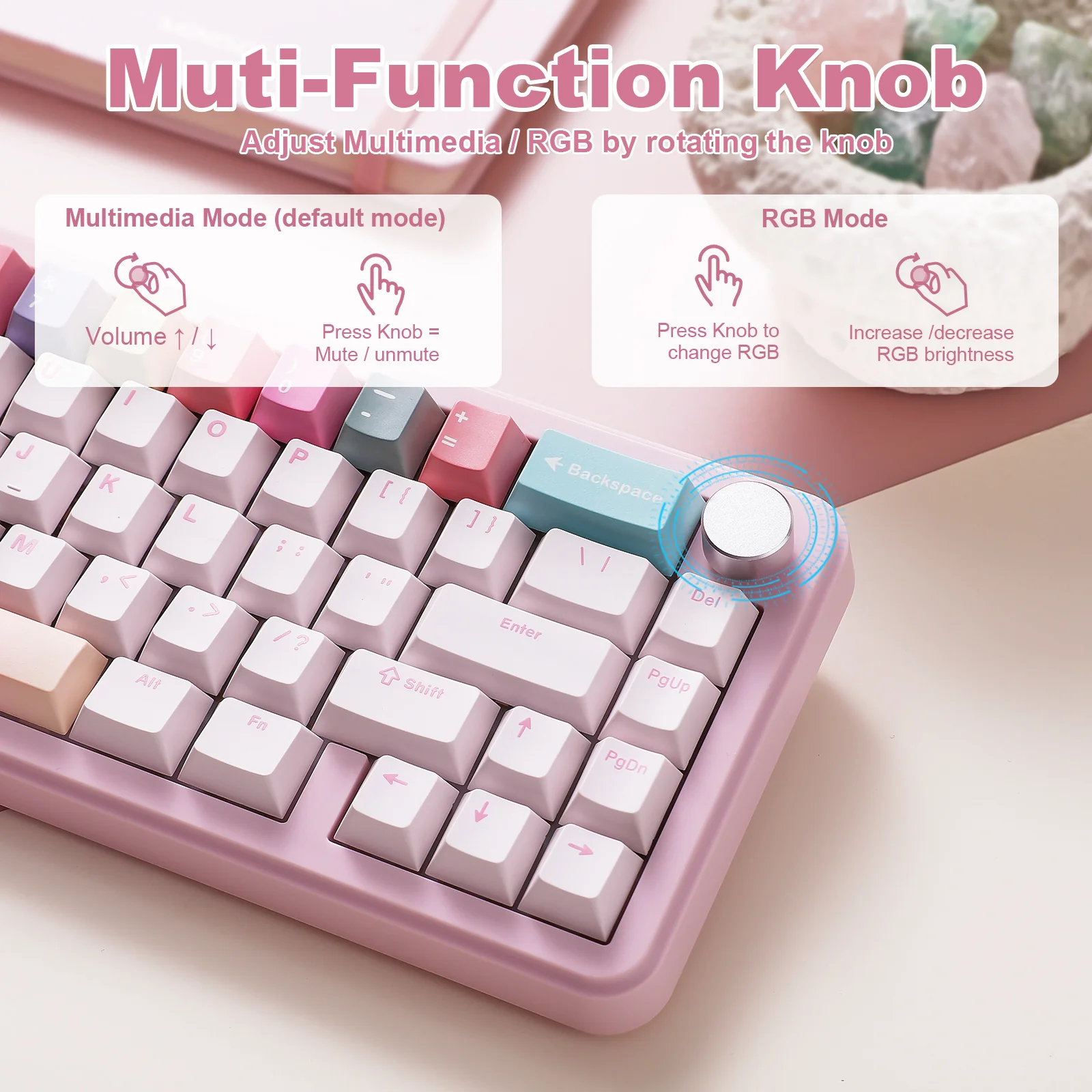 YUNZII B68 Wireless Mechanical Keyboard - Image 10