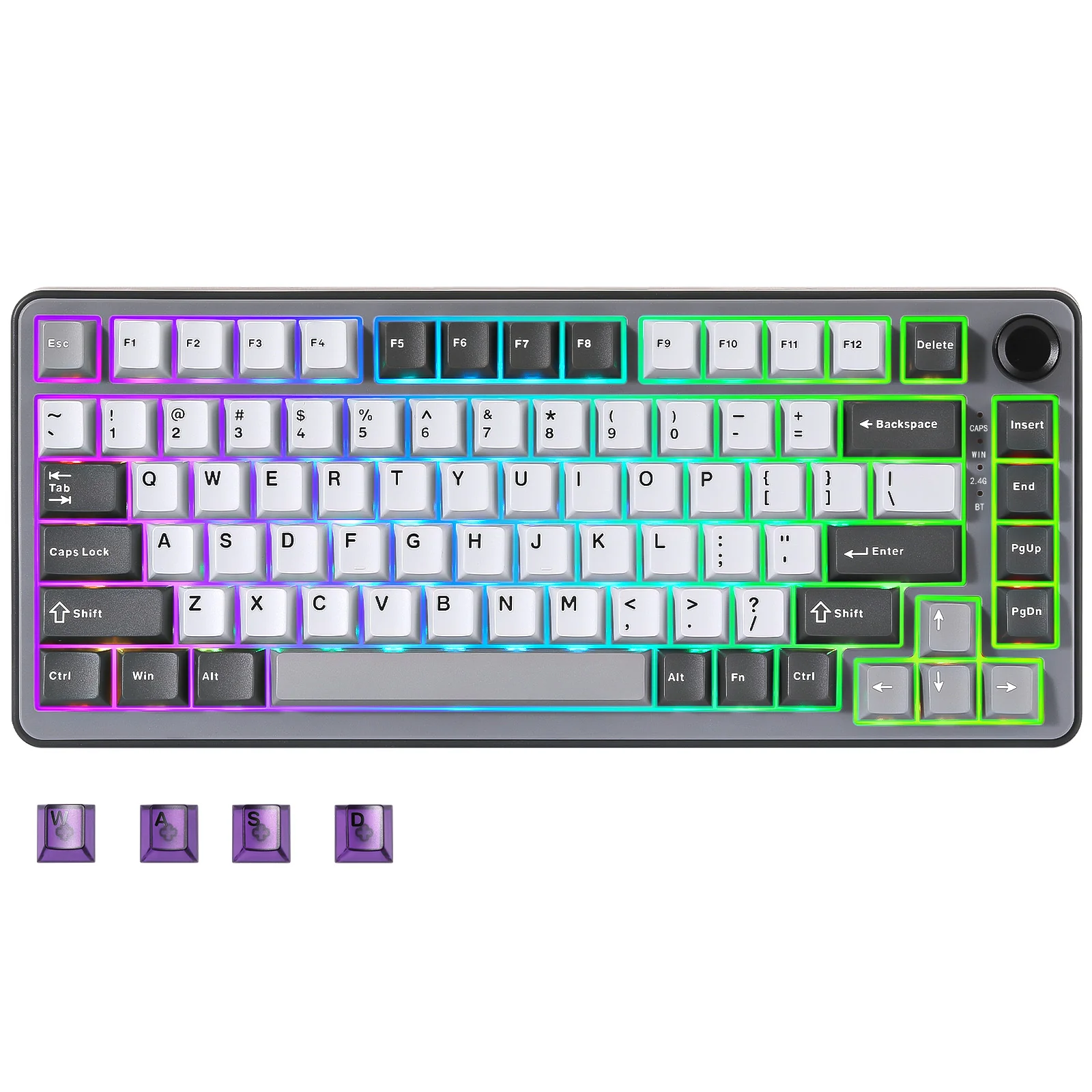 YUNZII B75 Pro Dark Gray Wireless Mechanical Keyboard - Image 12