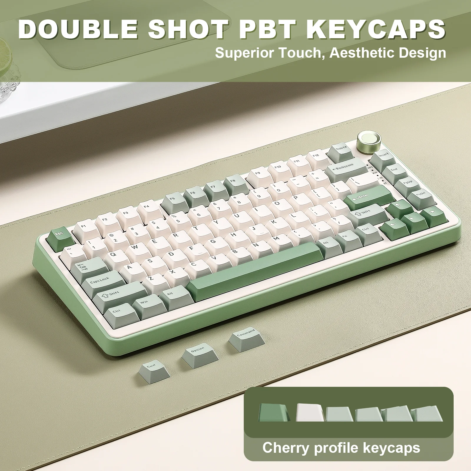 YUNZII B75 Pro Green Wireless Mechanical Keyboard - Image 11
