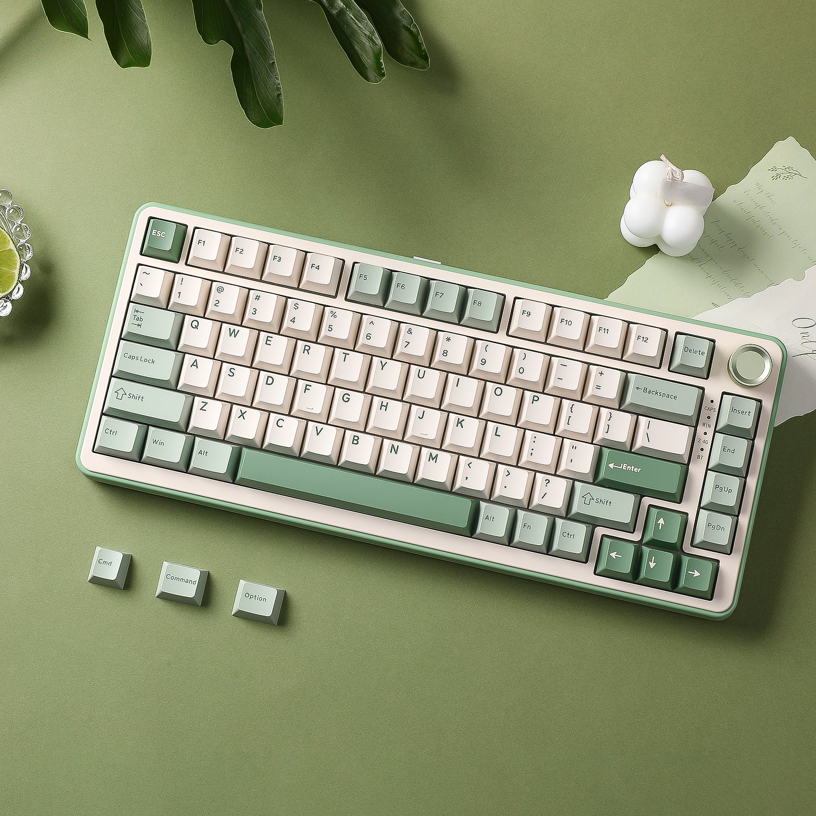YUNZII B75 Pro Green Wireless Mechanical Keyboard - Image 14