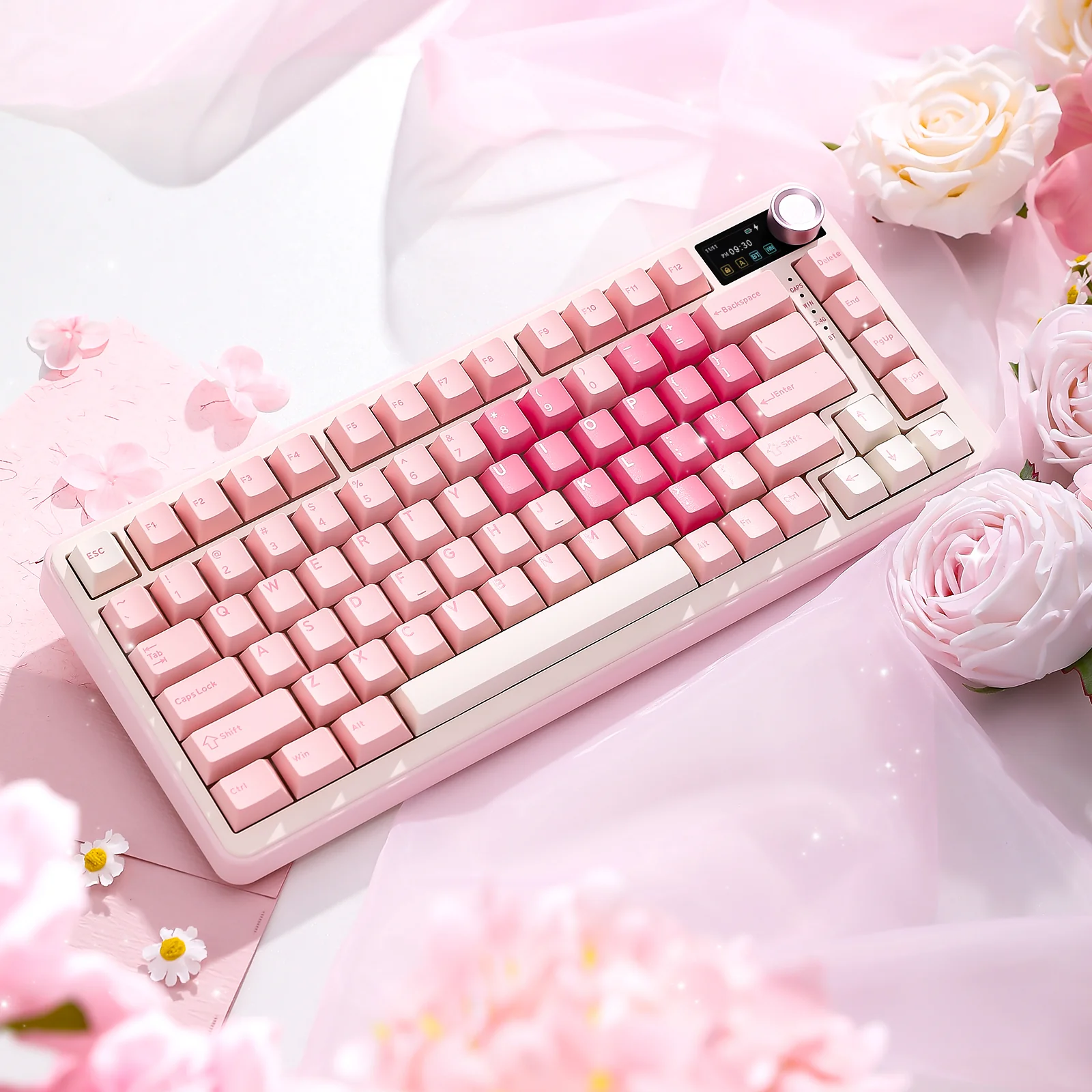 YUNZII B75 PRO MAX QMK/VIA Knob TFT Screen Wireless Mechanical Keyboard - Image 20