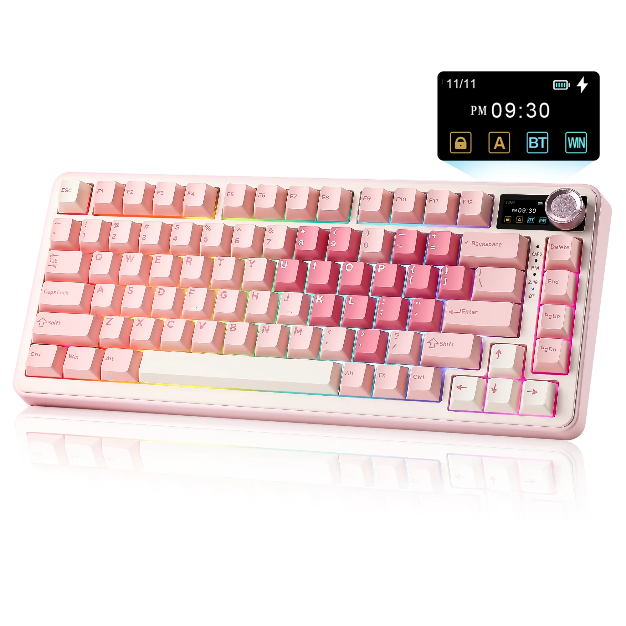 YUNZII B75 PRO MAX QMK/VIA Knob TFT Screen Wireless Mechanical Keyboard - Image 26