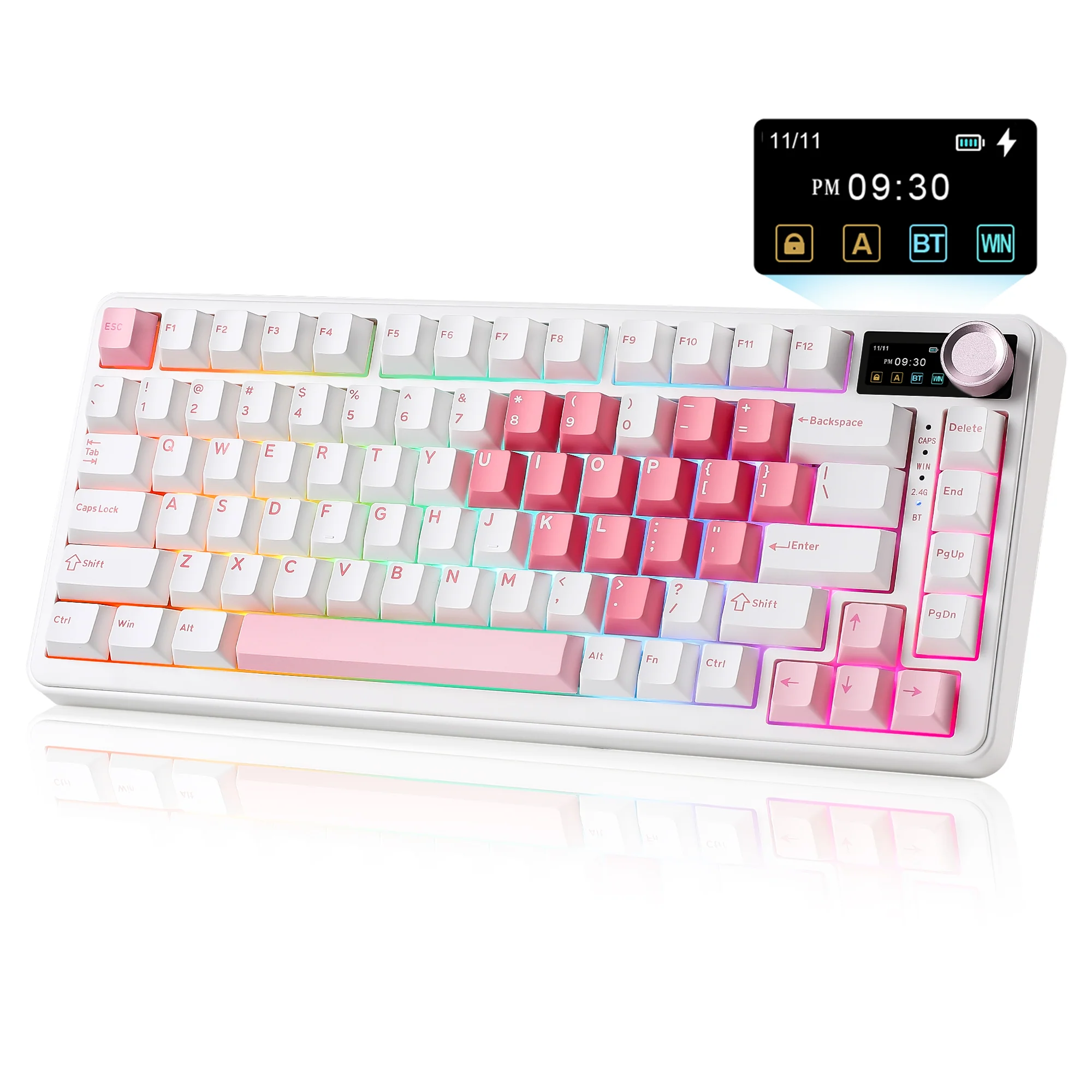 YUNZII B75 PRO MAX QMK/VIA Knob TFT Screen Wireless Mechanical Keyboard - Image 27