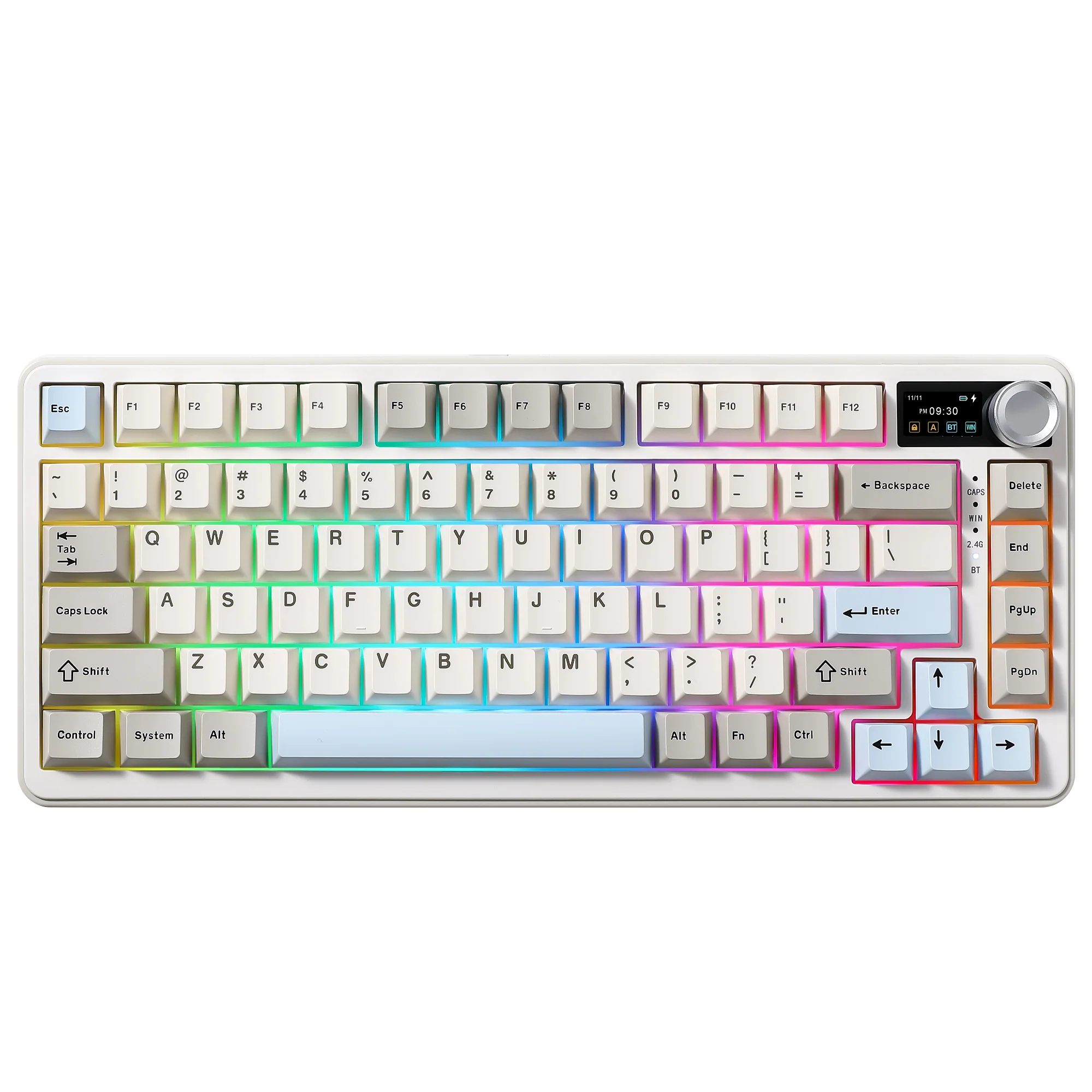 YUNZII B75 PRO MAX QMK/VIA Knob TFT Screen Wireless Mechanical Keyboard - Image 3