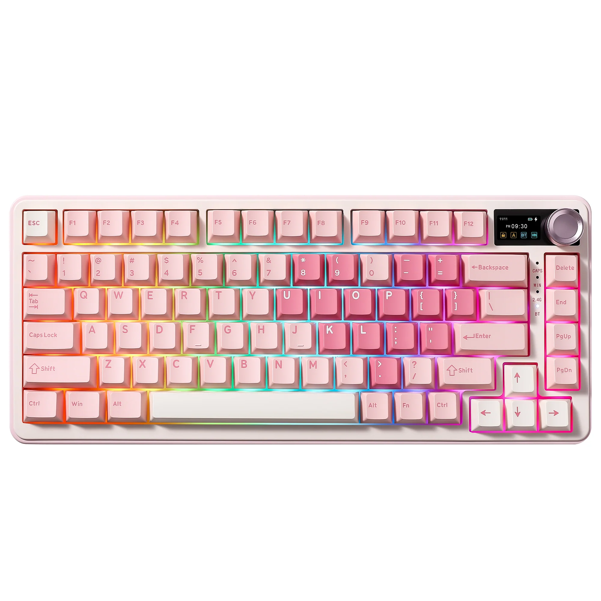 YUNZII B75 PRO MAX QMK/VIA Knob TFT Screen Wireless Mechanical Keyboard - Image 4