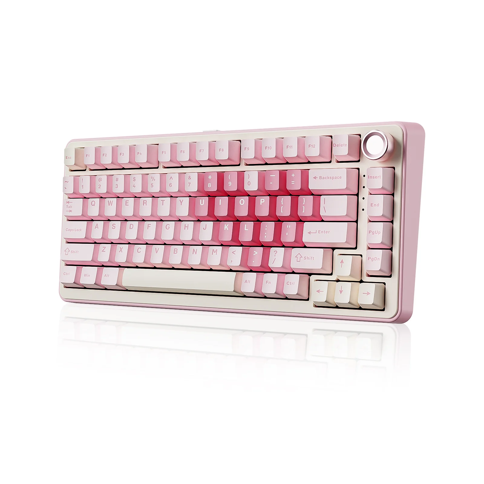 YUNZII B75 Pro Pink Wireless Mechanical Keyboard - Image 12
