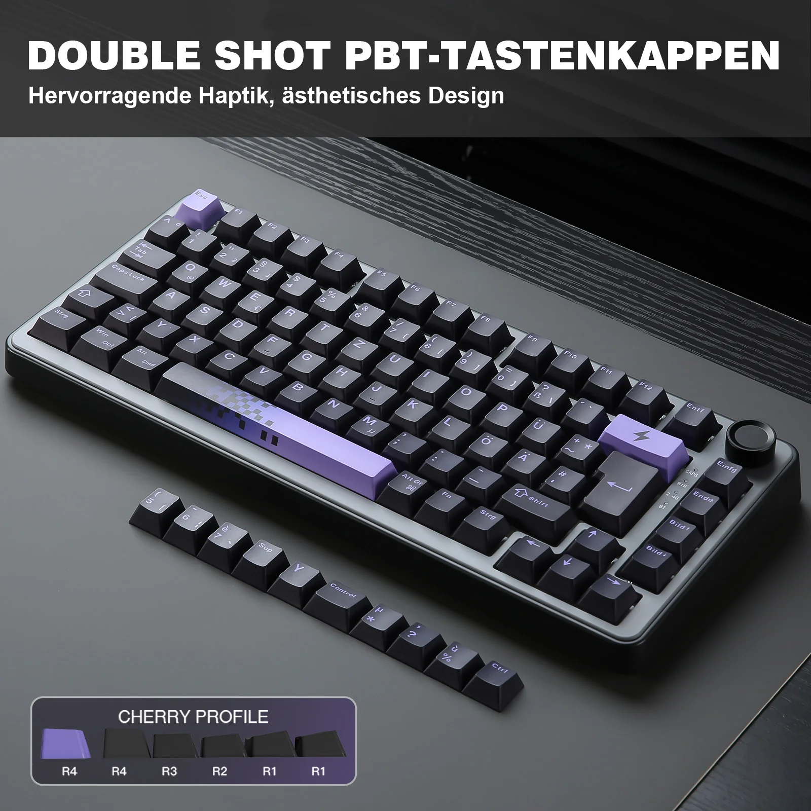 YUNZII B75 Pro Wireless Mechanical Keyboard - ISO Layout - Image 11