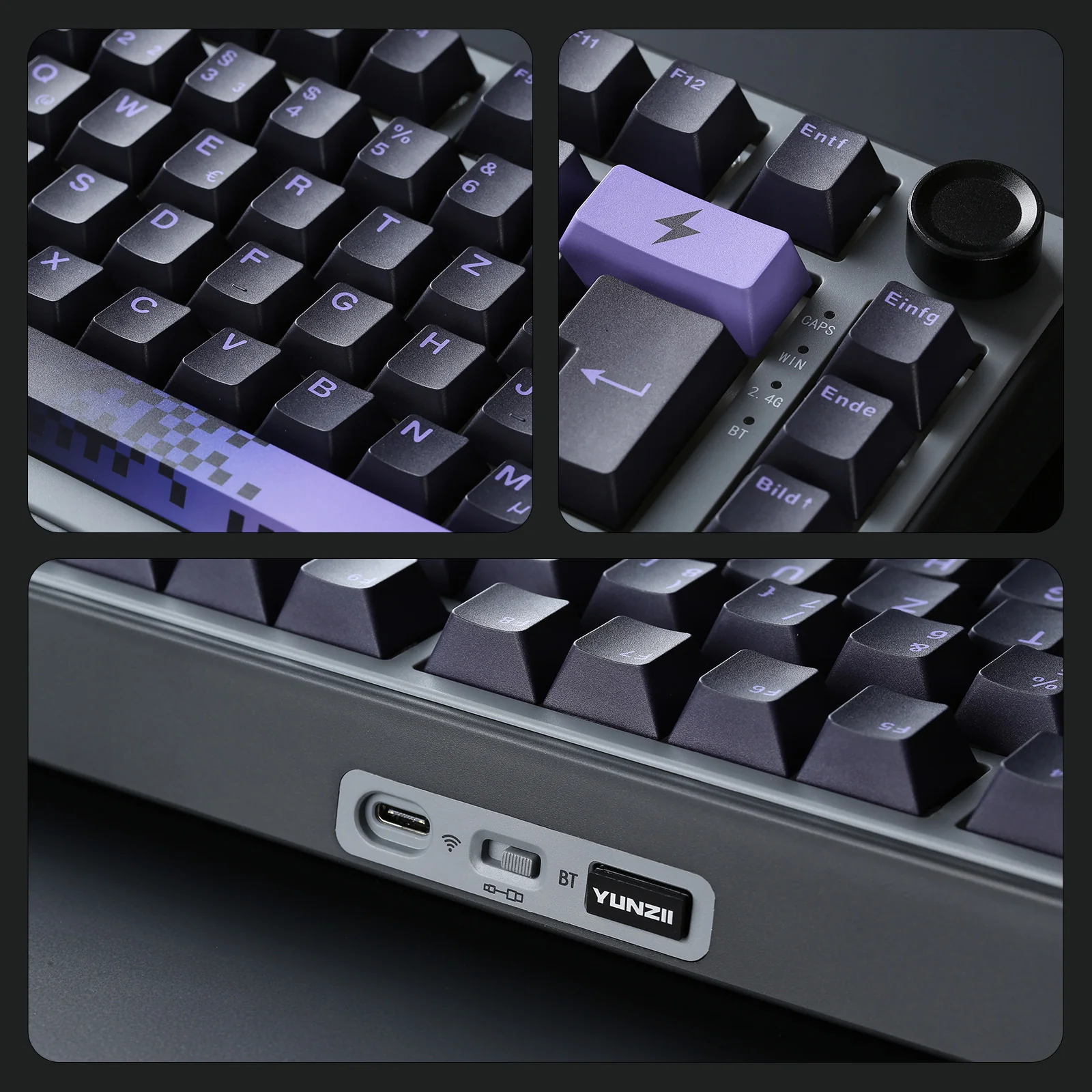 YUNZII B75 Pro Wireless Mechanical Keyboard - ISO Layout - Image 8