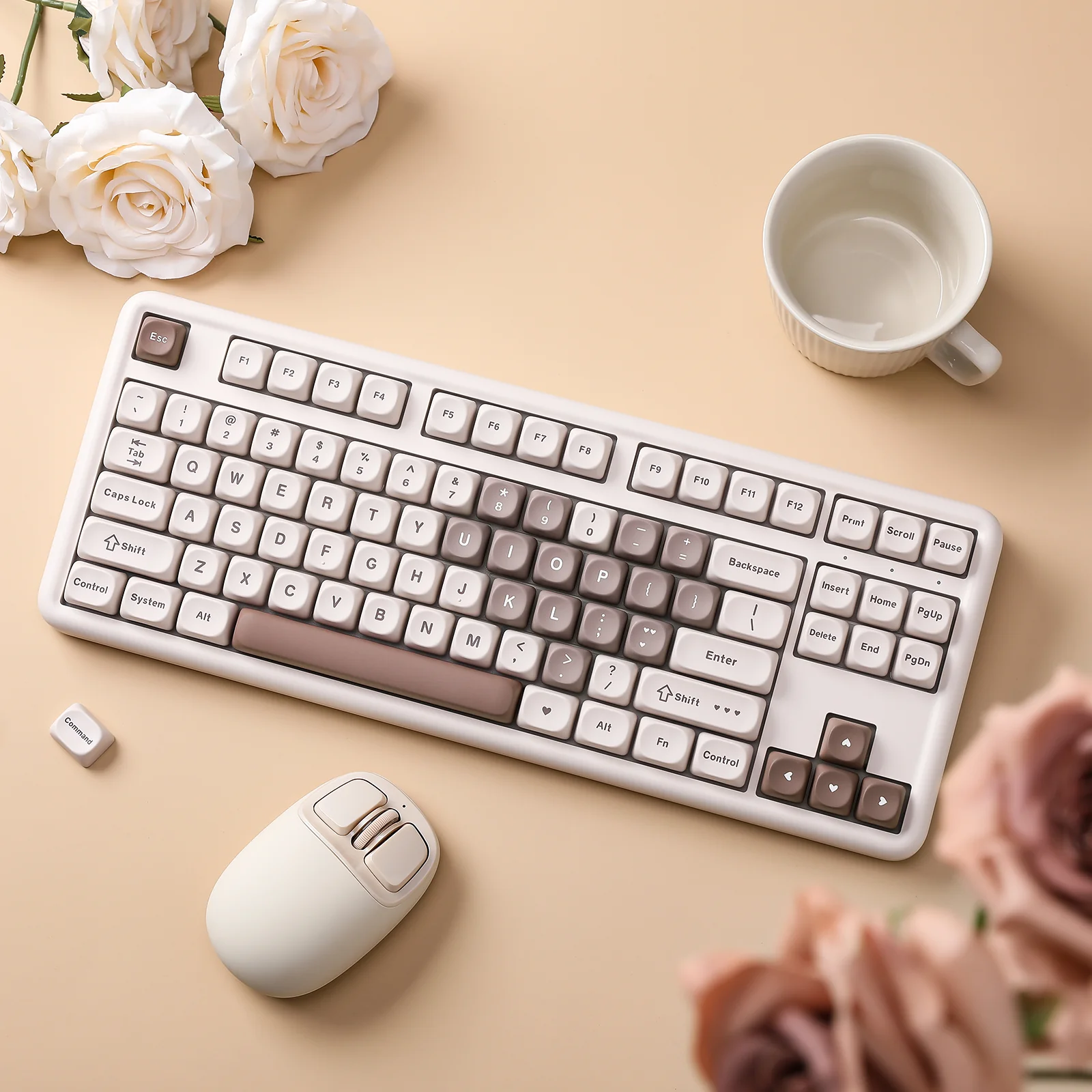 YUNZII B87 Brown Heart QMK/VIA Custom Mechanical Keyboard - Image 14