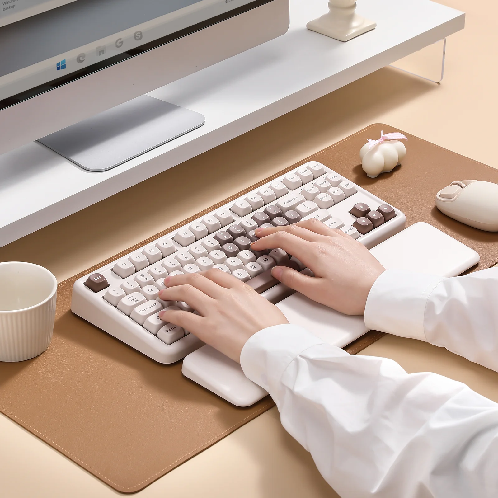 YUNZII B87 Brown Heart QMK/VIA Custom Mechanical Keyboard - Image 16