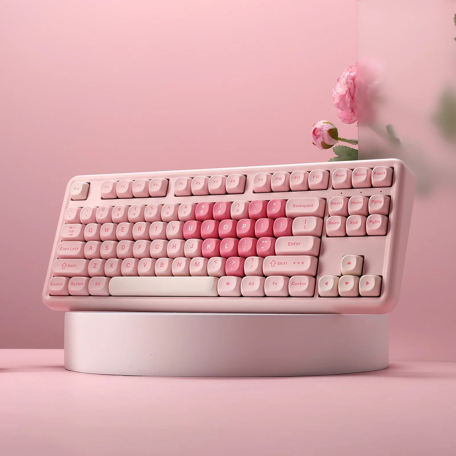 YUNZII B87 Pink QMK/VIA Custom Mechanical Keyboard - Image 15