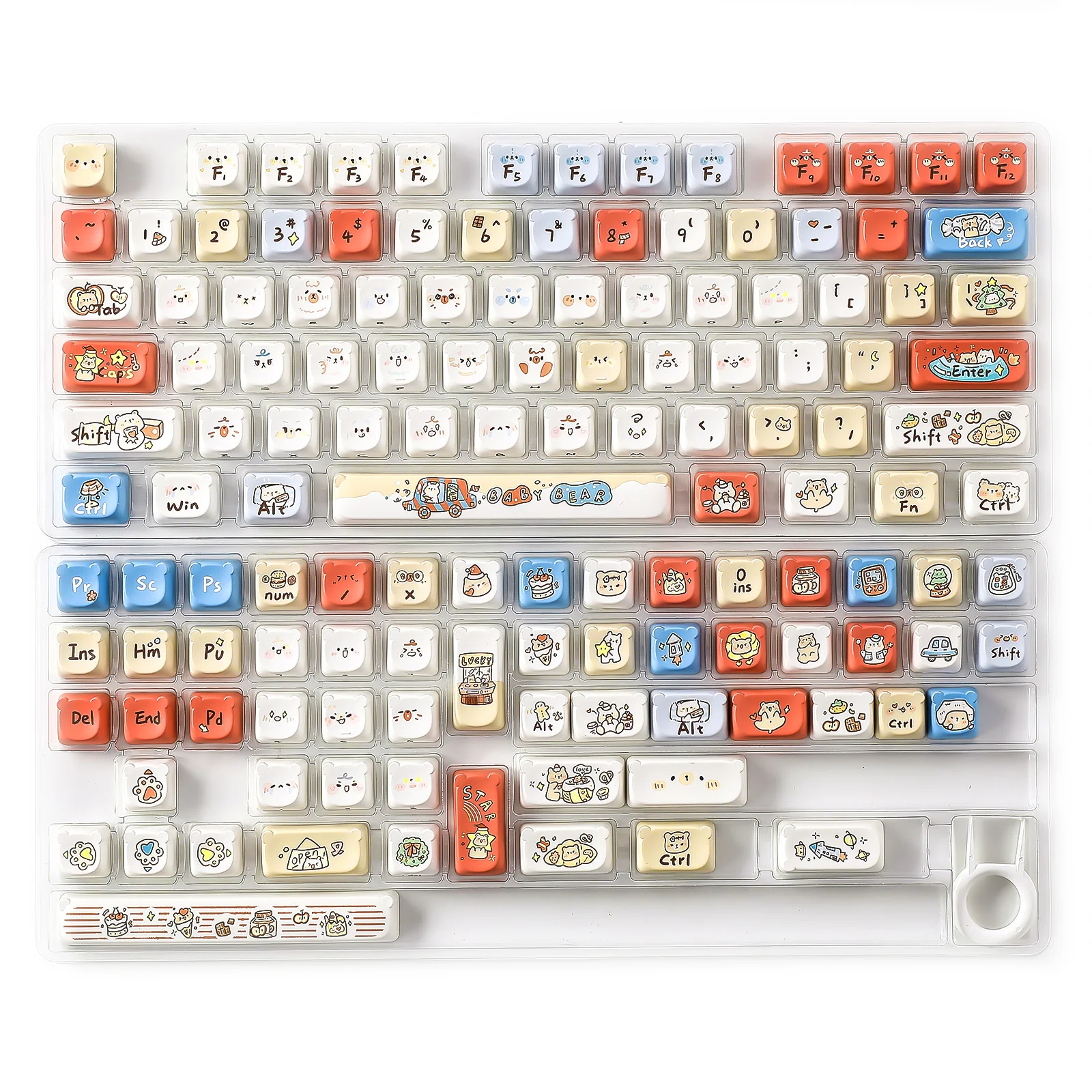 YUNZII Baby Bear MAO Bear Profile Keycap Set - Image 11