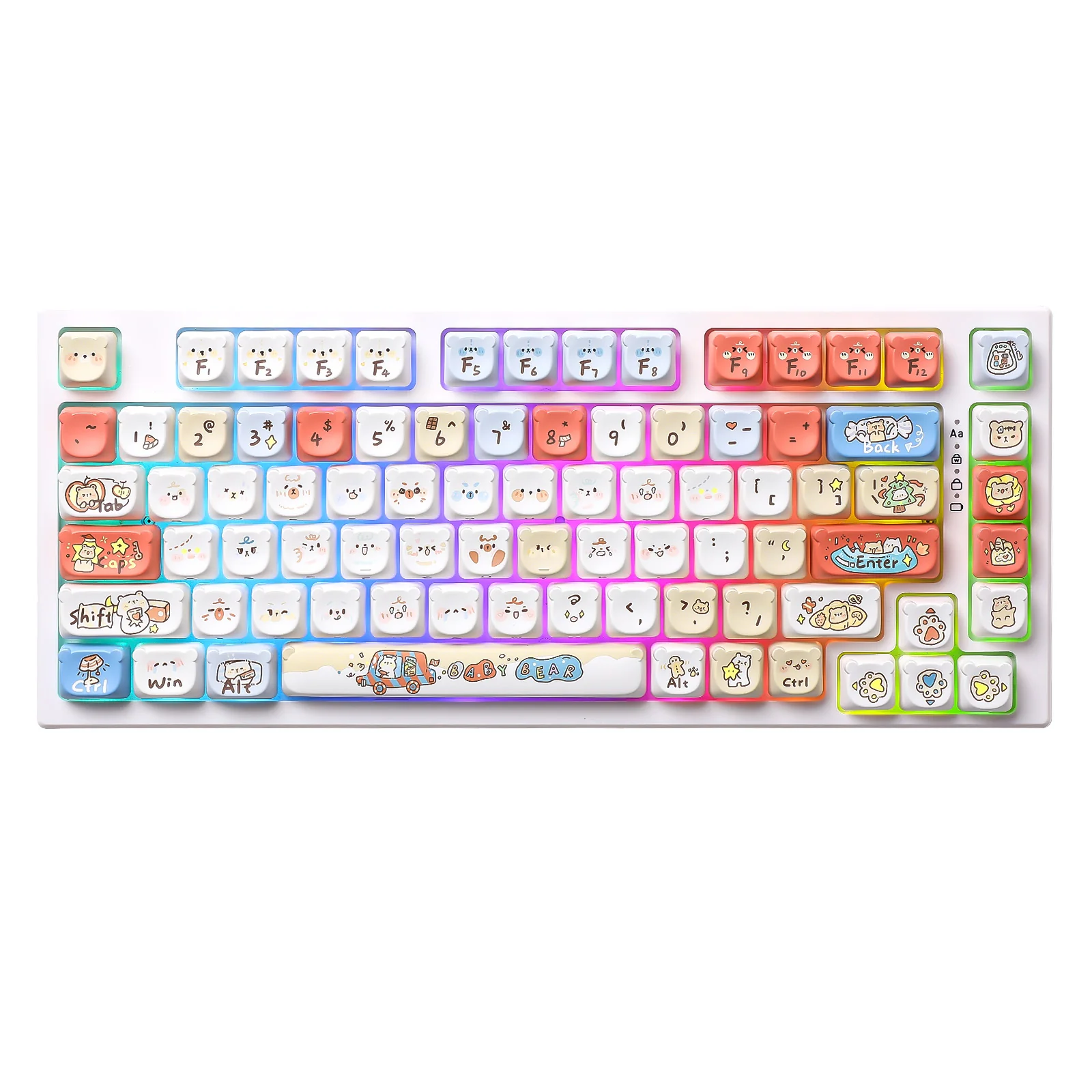 YUNZII Baby Bear MAO Bear Profile Keycap Set - Image 2