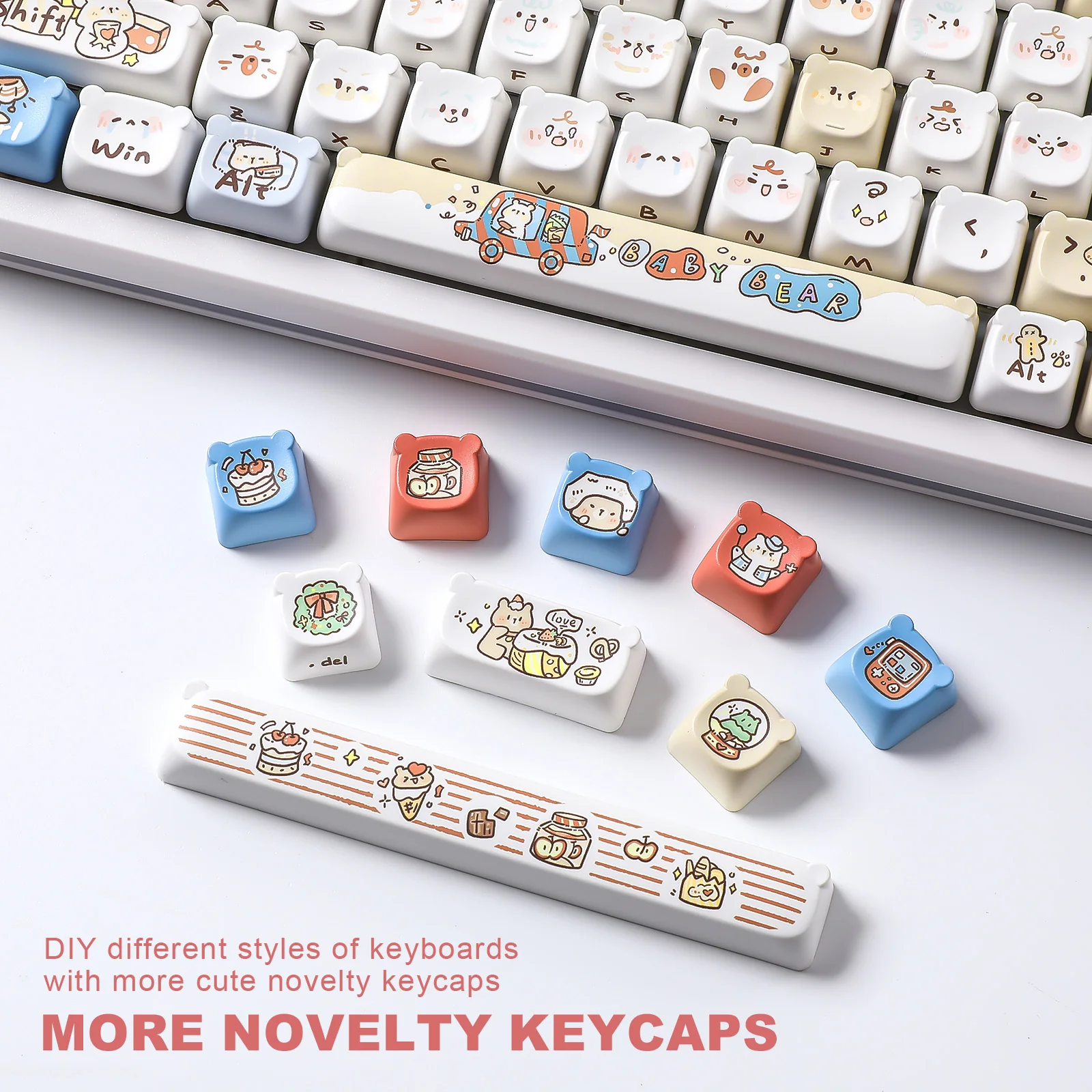YUNZII Baby Bear MAO Bear Profile Keycap Set - Image 7