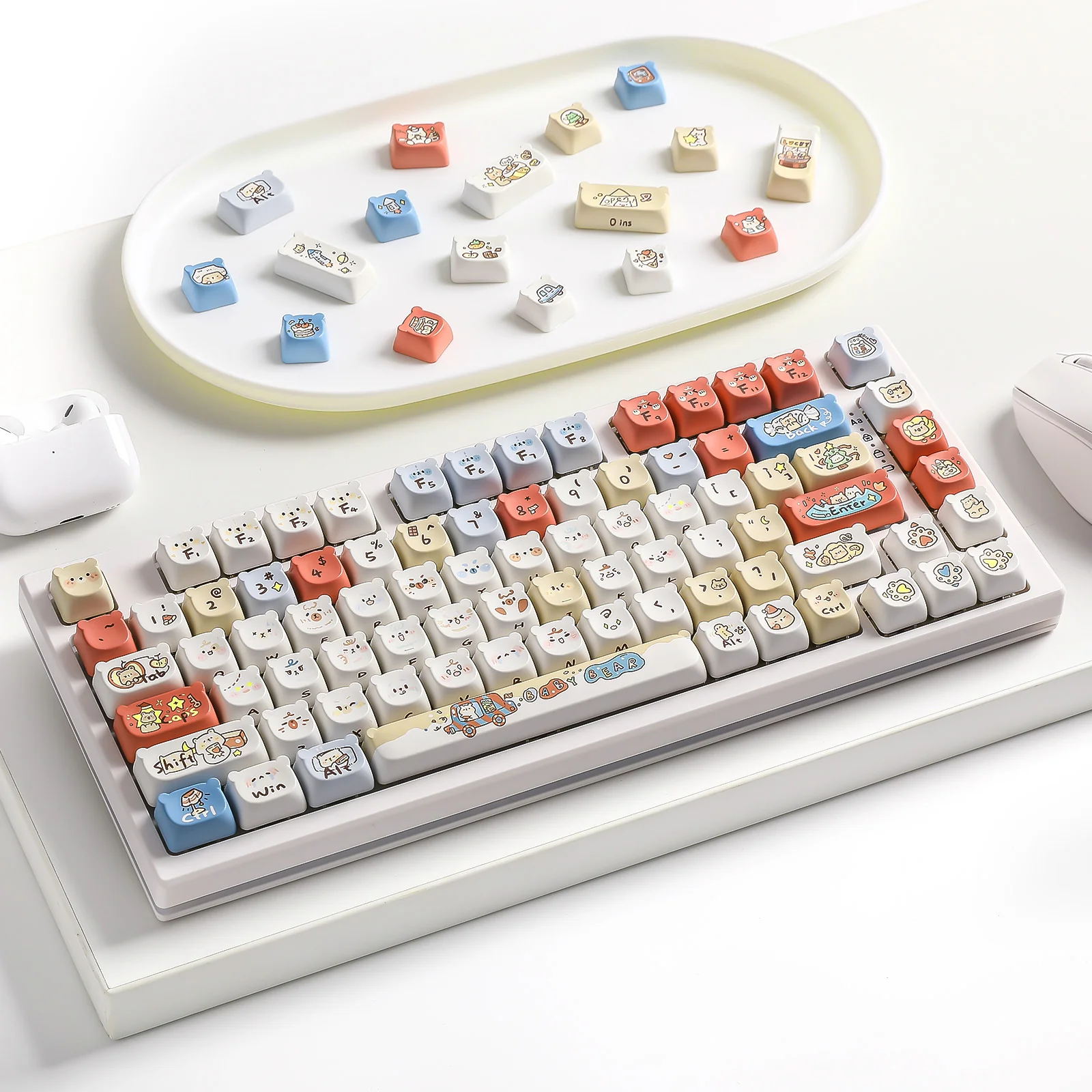 YUNZII Baby Bear MAO Bear Profile Keycap Set - Image 9