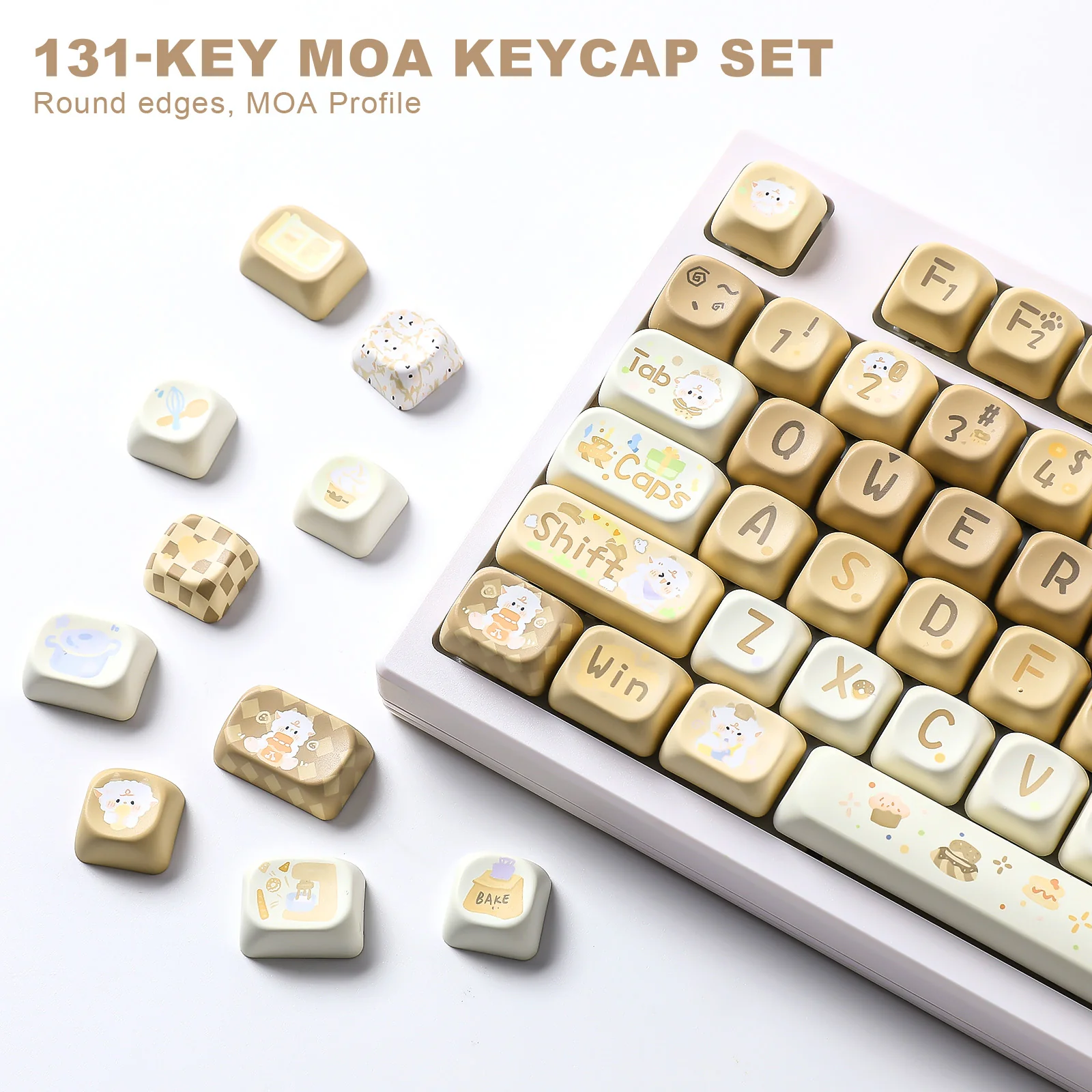 YUNZII Baking Mie Mie MOA Profile Keycap Set - Image 3
