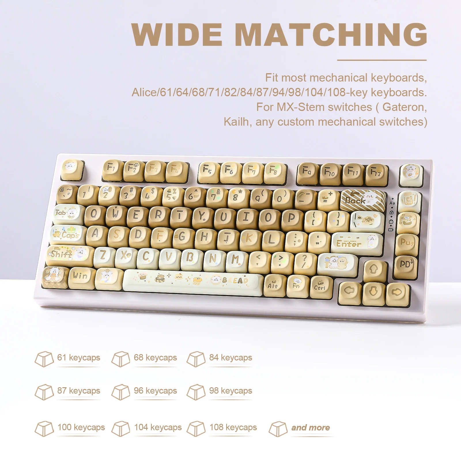 YUNZII Baking Mie Mie MOA Profile Keycap Set - Image 4