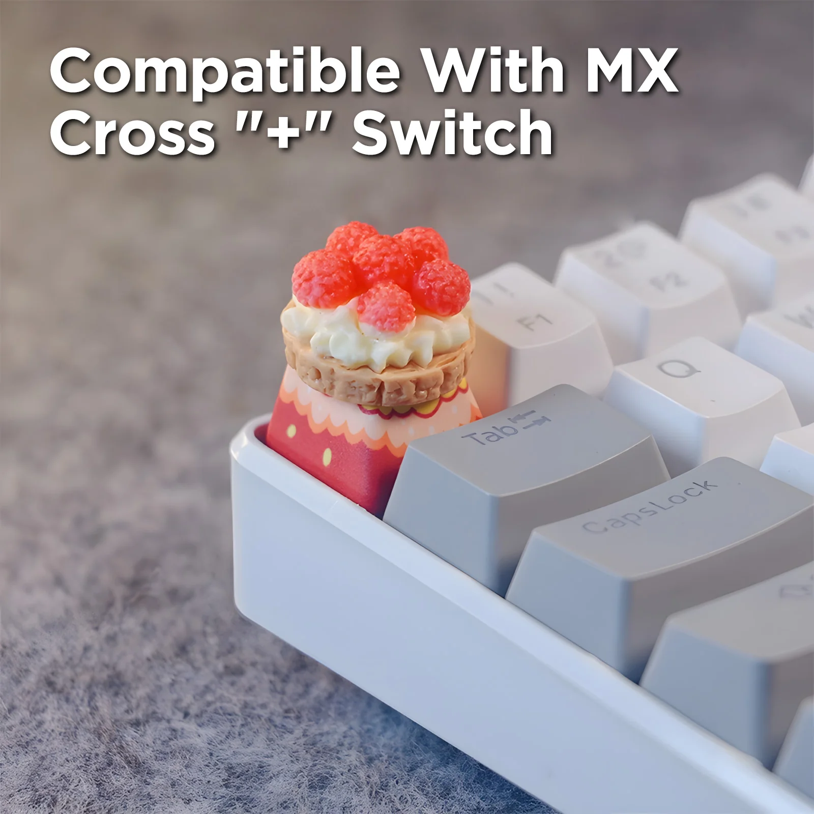 YUNZII Bayberry Cake Handmade Artisan Keycap - Image 3