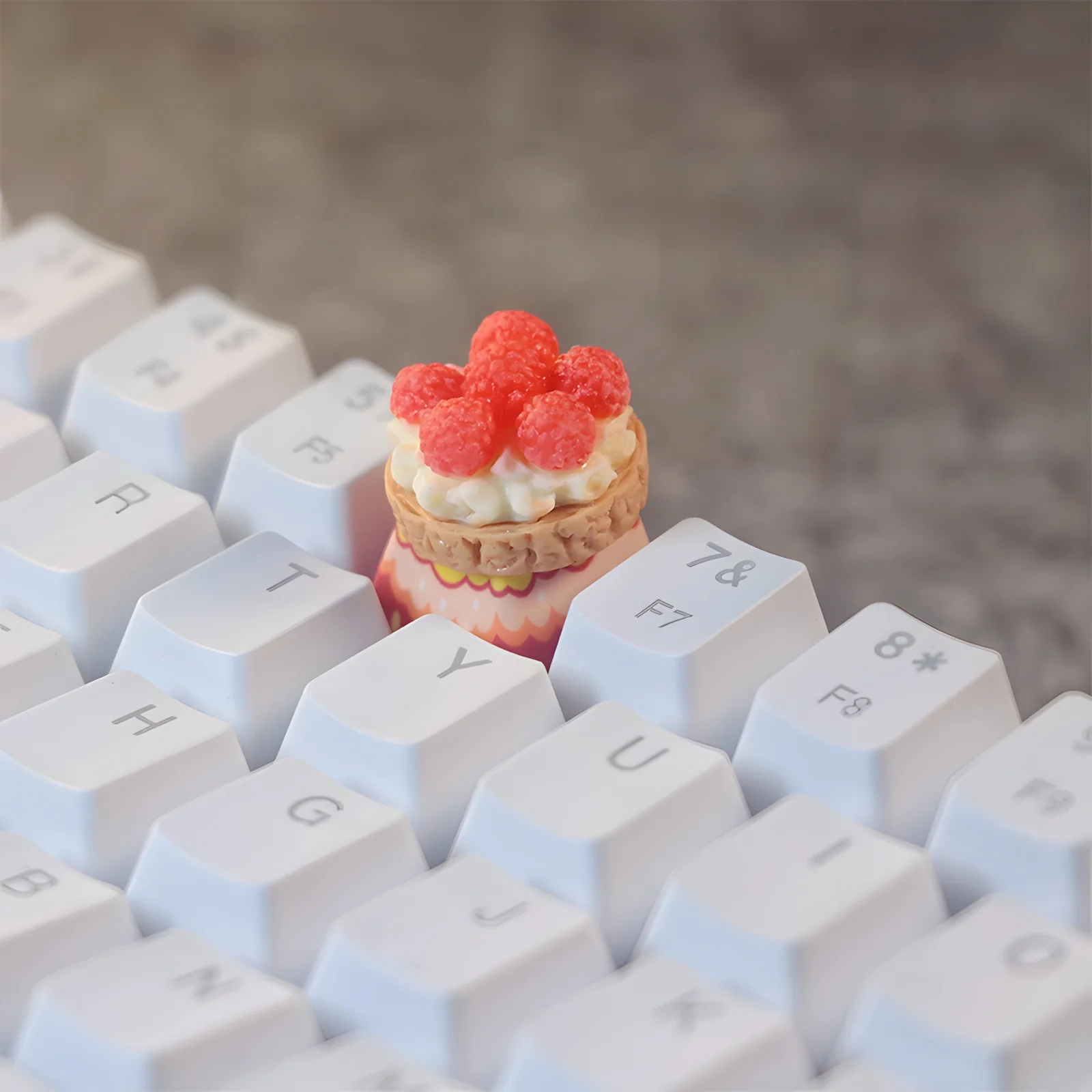 YUNZII Bayberry Cake Handmade Artisan Keycap - Image 6