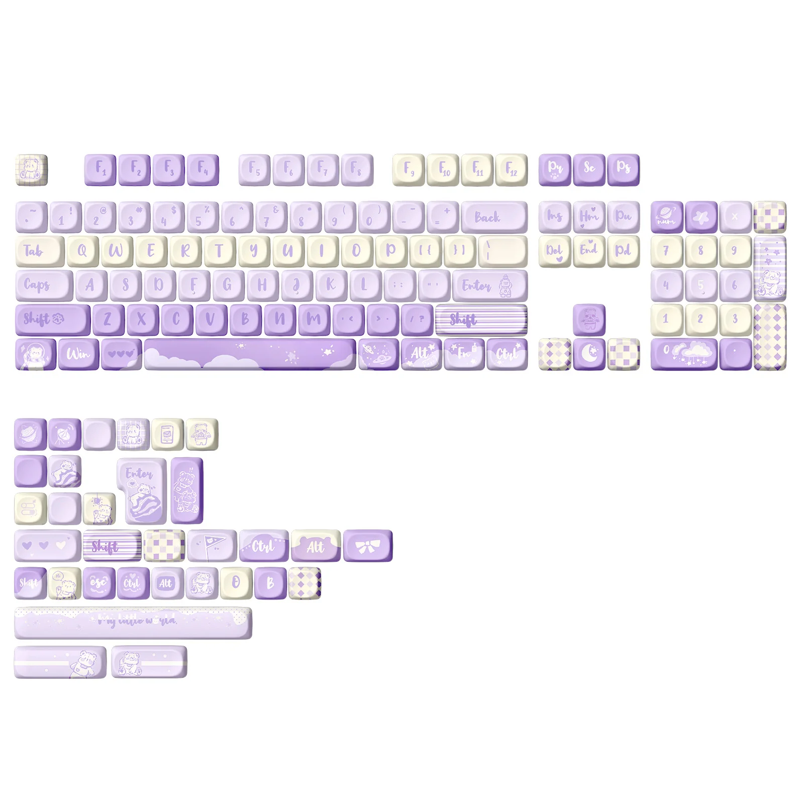 YUNZII Bear MOA Profile Keycap Set - Image 11
