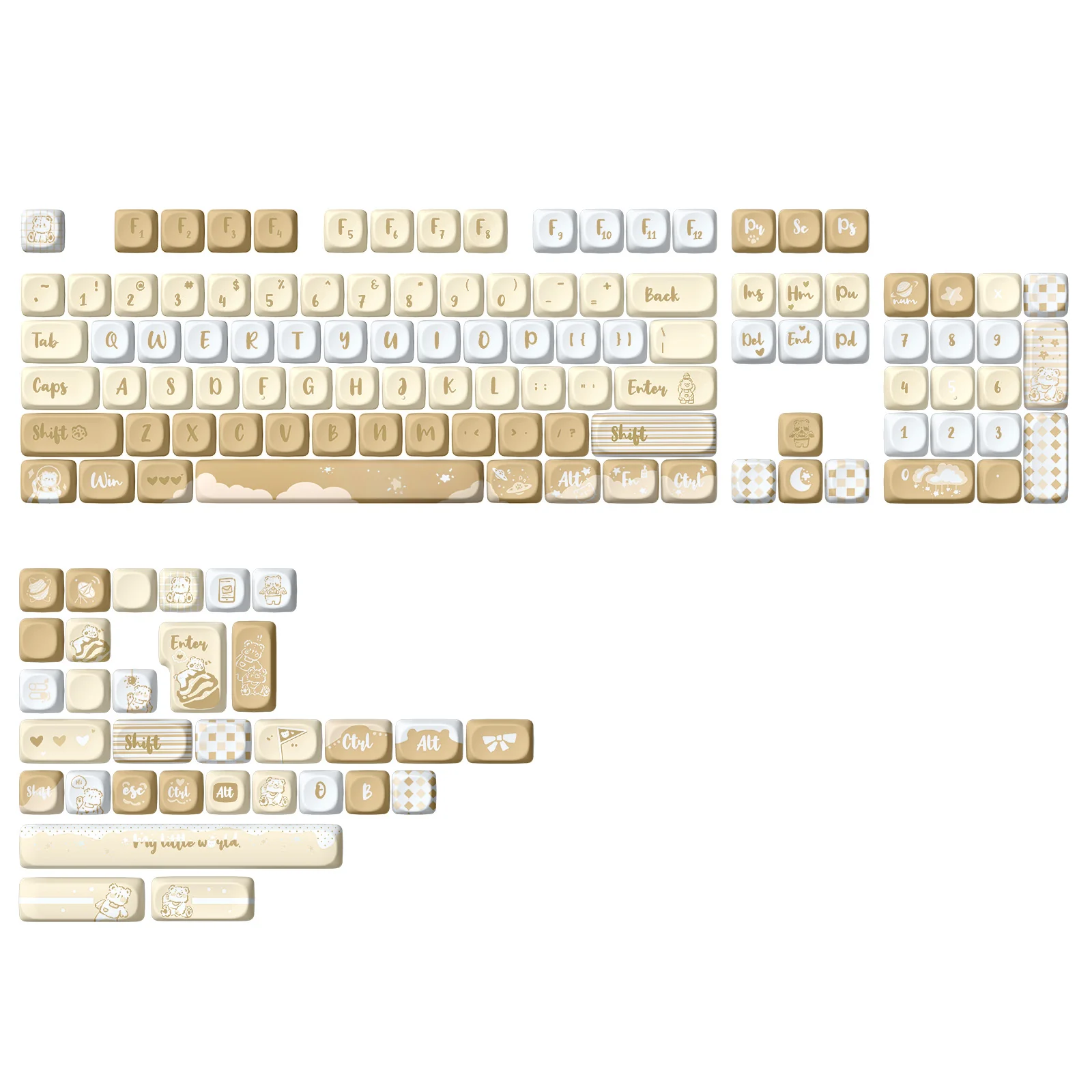 YUNZII Bear MOA Profile Keycap Set - Image 12